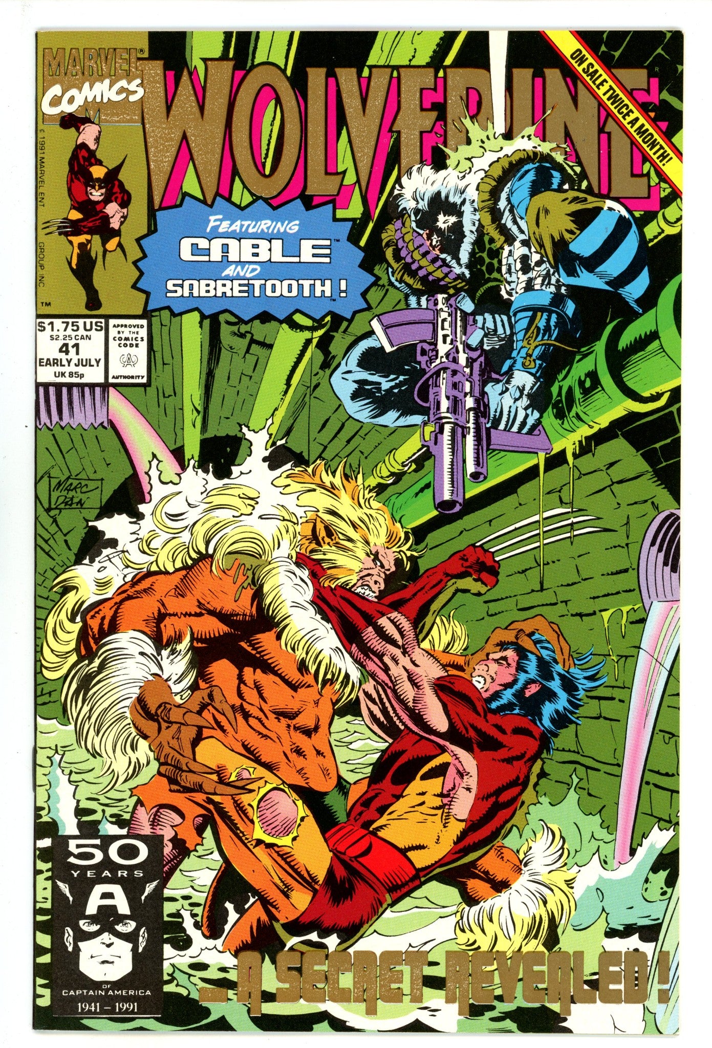 Wolverine Vol 2 41 NM- (9.2) (1991) 2nd Print 