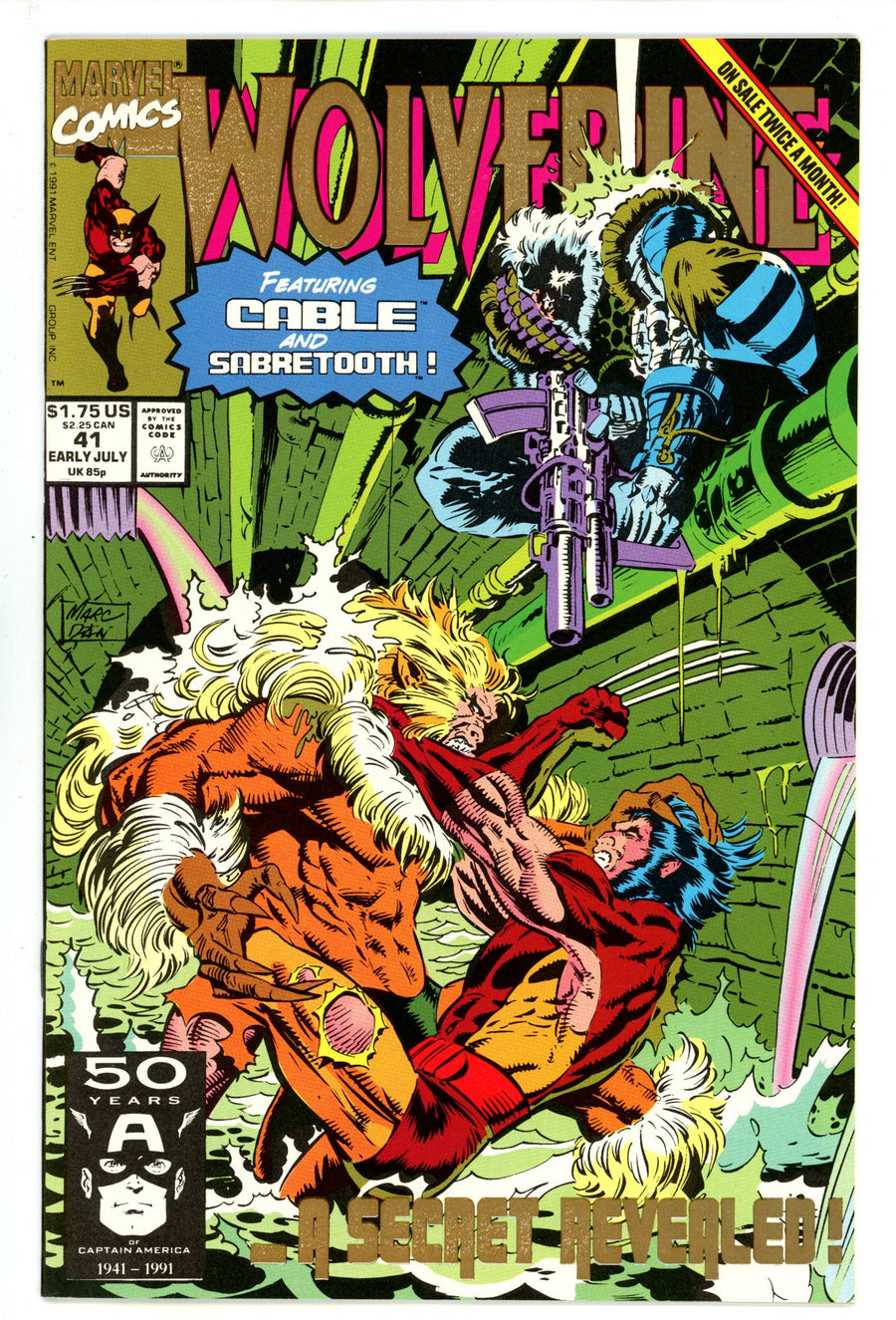 Wolverine Vol 2 41 NM- (9.2) (1991) 2nd Print 