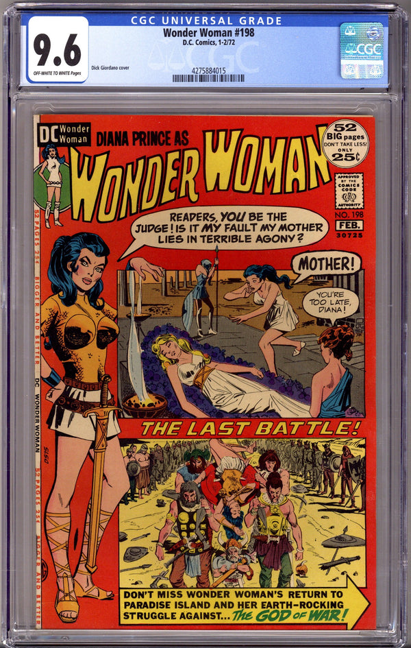 Wonder Woman Vol 1 198 CGC 9.6 (NM+) (1972)