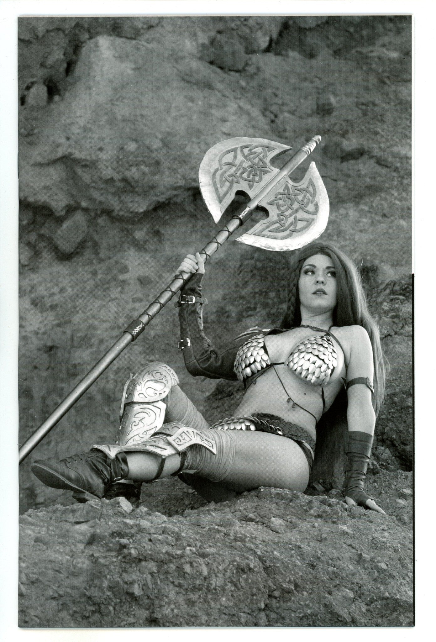 Red Sonja: Black, White, Red 6 High Grade (2022) Cosplay B&W Virgin Variant 