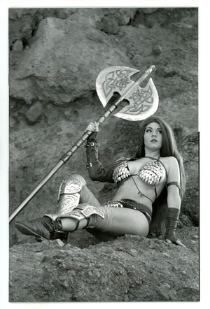 Red Sonja: Black, White, Red 6 High Grade (2022) Cosplay B&W Virgin Variant