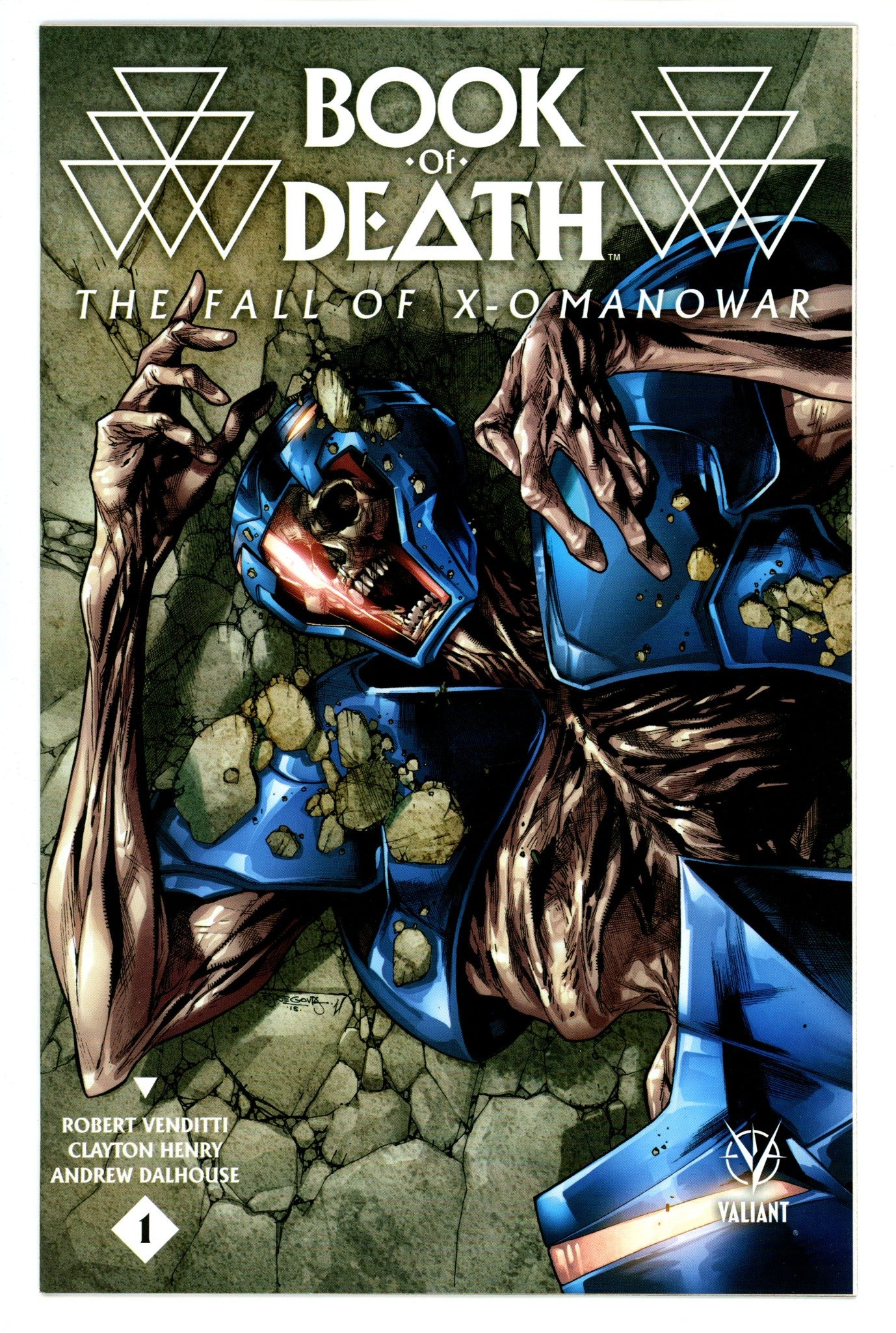 Book of Death: The Fall of X-O Manowar 1 High Grade (2015) Segovia Variant 