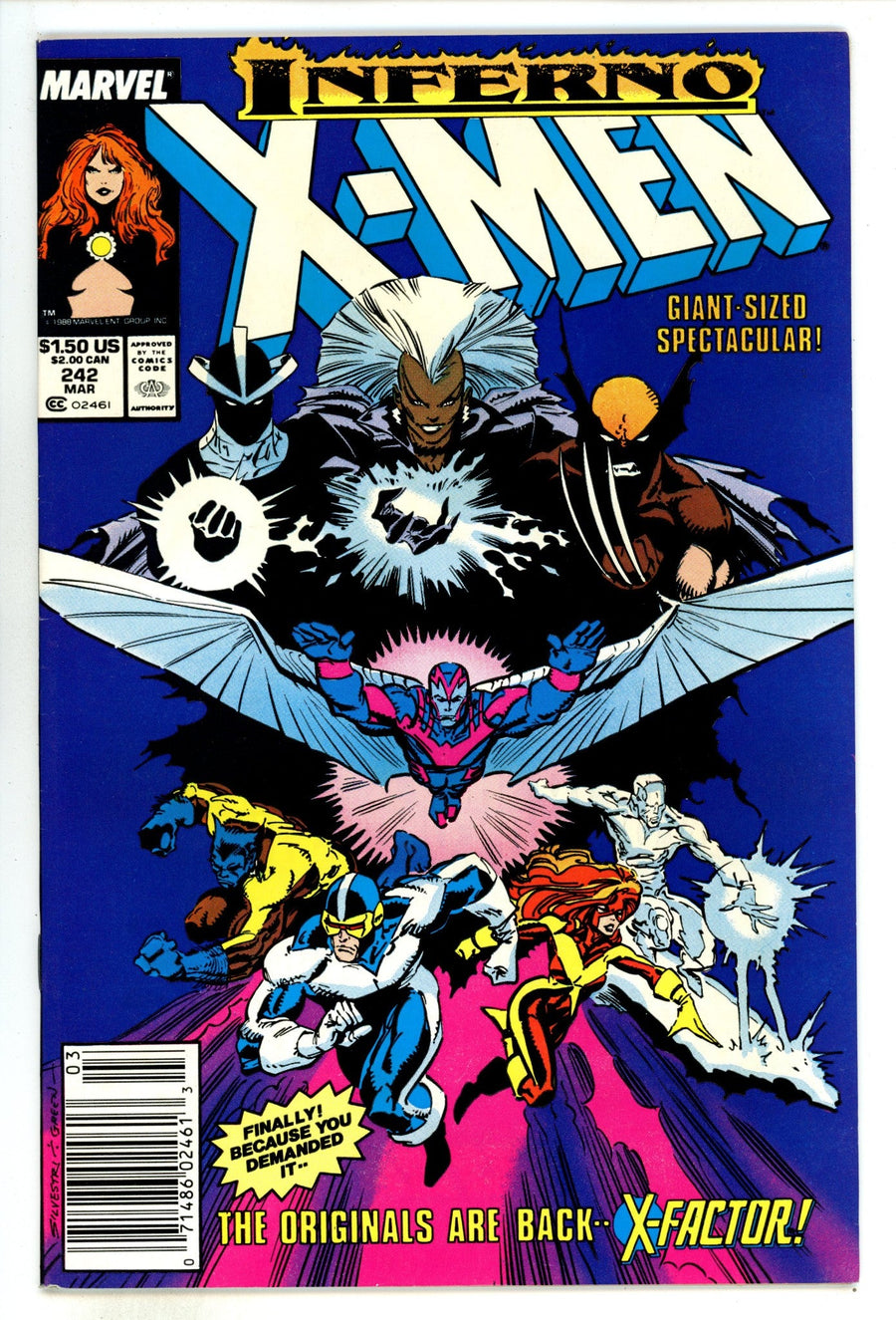The Uncanny X-Men Vol 1 242  Mid Grade   (1989)   Newsstand