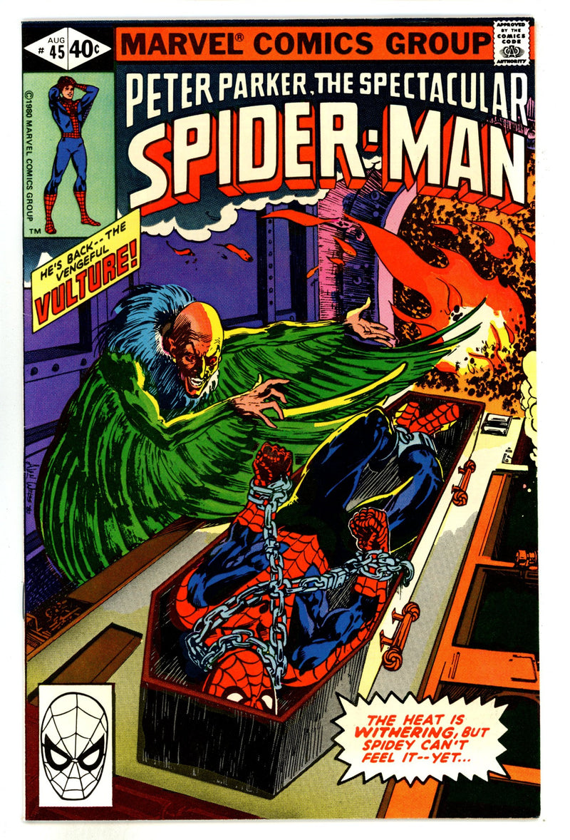 The Spectacular Spider-Man Vol 1 45  VF+ (8.5)  (1980)  