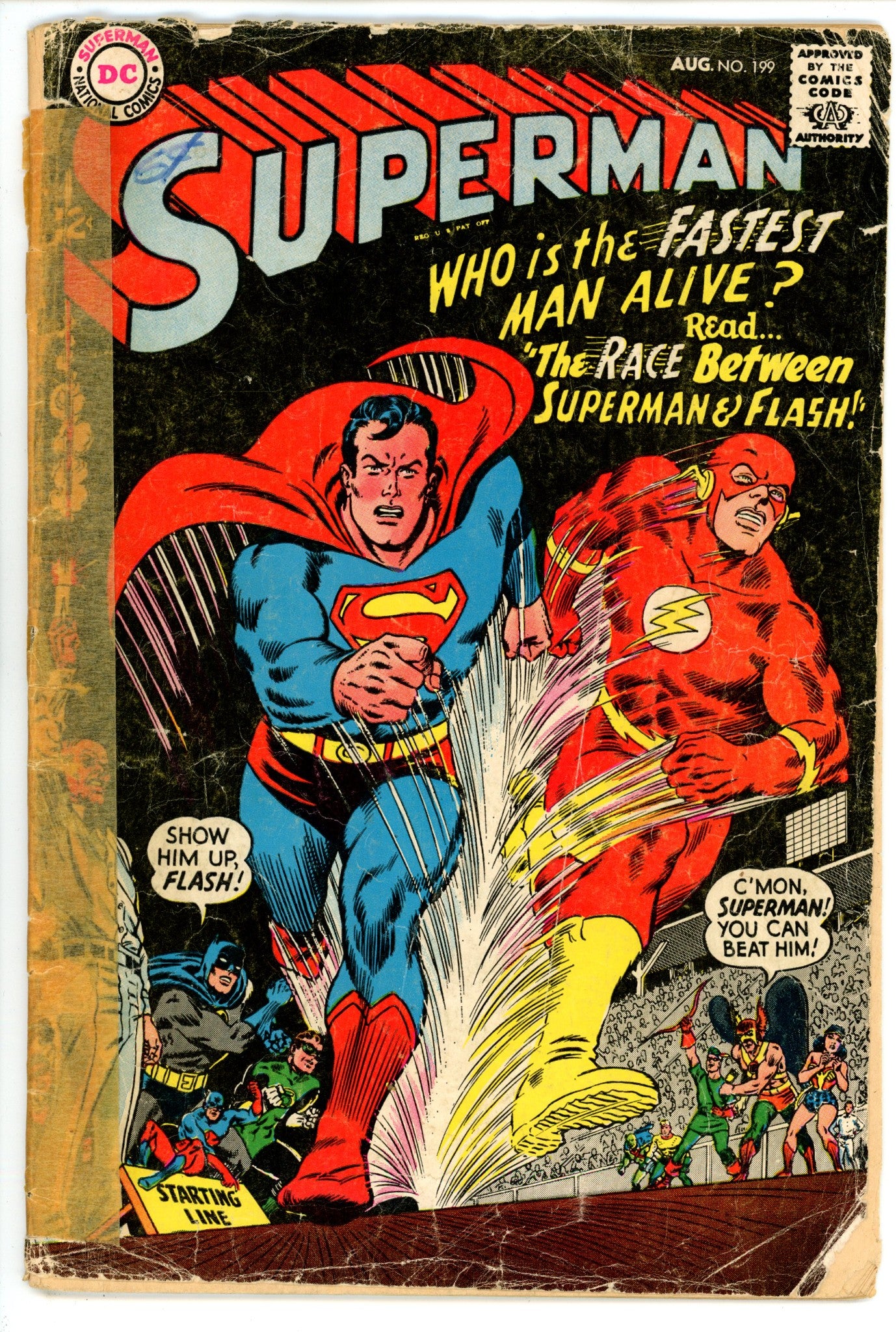 Superman Vol 1 199 Missing Back Cover (1967) 
