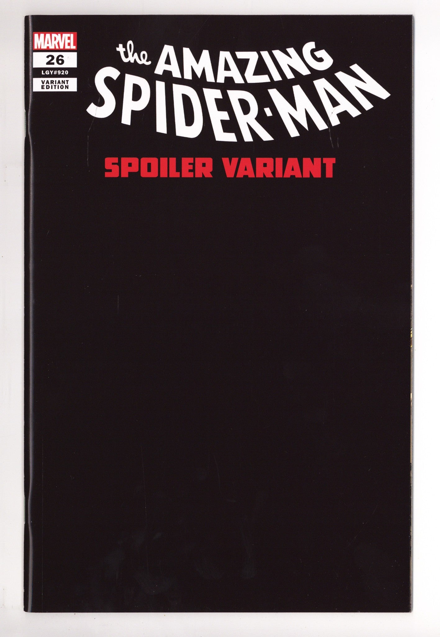 The Amazing Spider-Man Vol 7 26 (920)  High Grade   (2023) Spoiler     Variant  