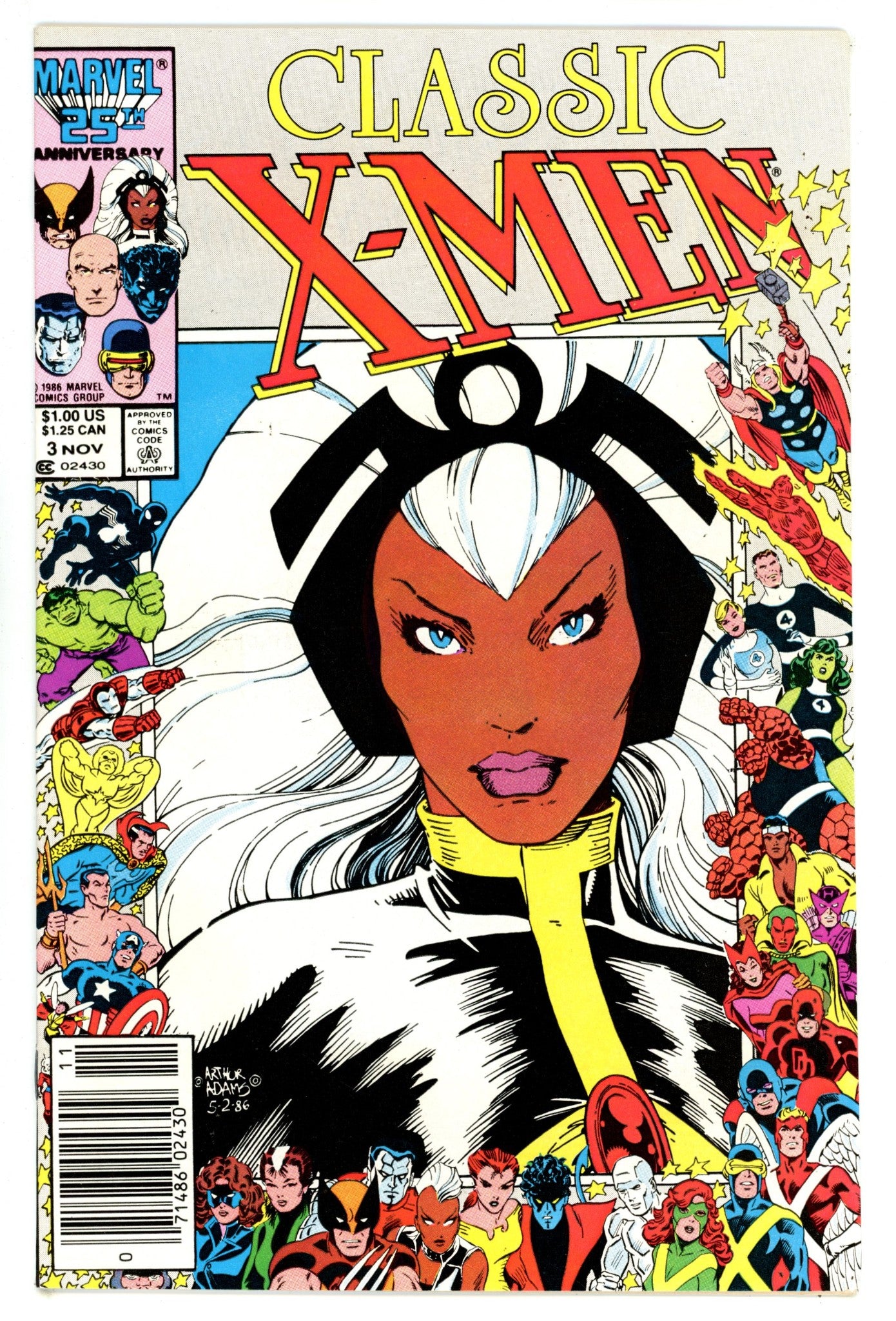 Classic X-Men 3 Newsstand FN/VF (1986)