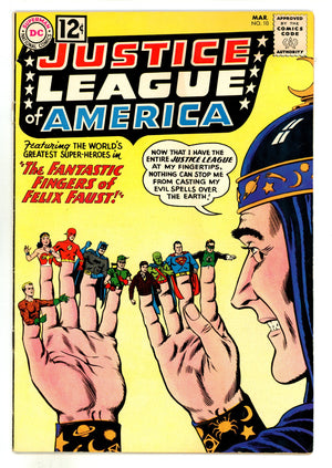 Justice League of America Vol 1 10 FN/VF (7.0) Apparent, Top Staple Detached (1962) 