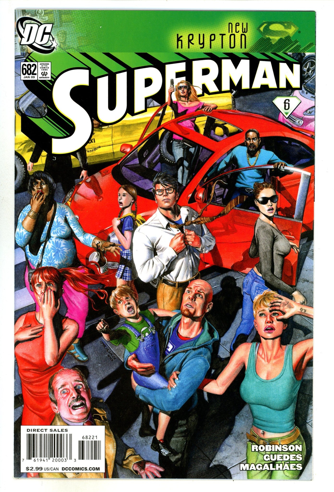 Superman Vol 1 682 Mid Grade (2009) Migliari Incentive Variant 