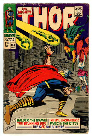 Thor Vol 1 143 VG+ (4.5) (1967) 