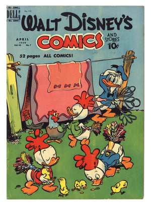 Walt Disney's Comics and Stories Vol 10 7 (115) FN (6.0) (1950)