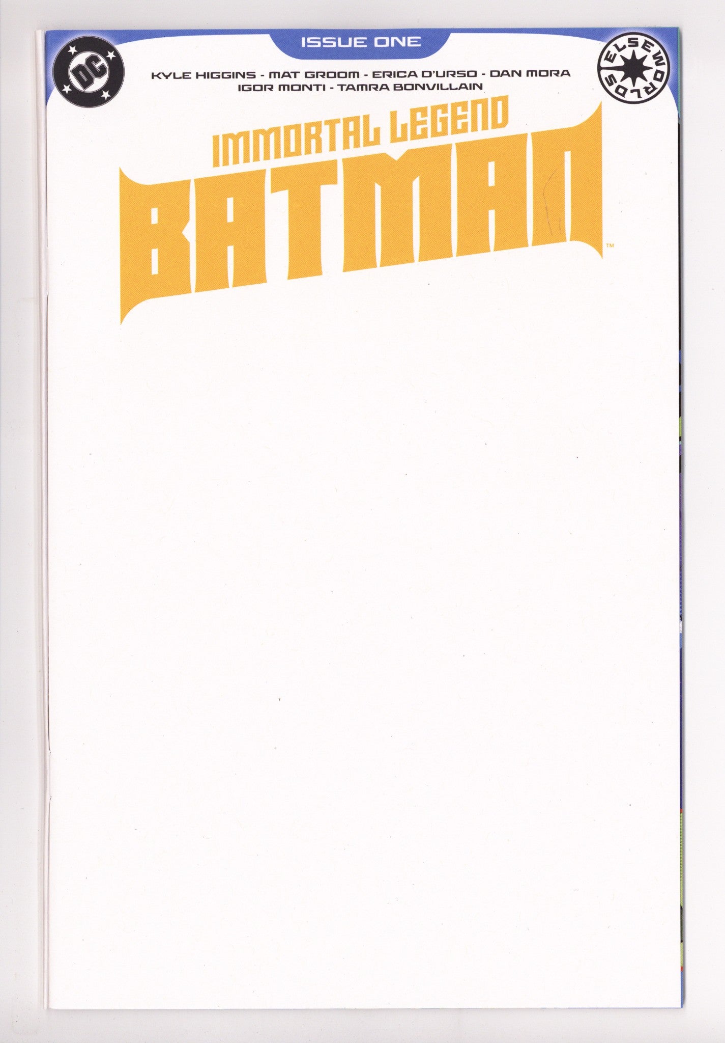 Immortal Legend Batman 1 Blank Variant (2025)