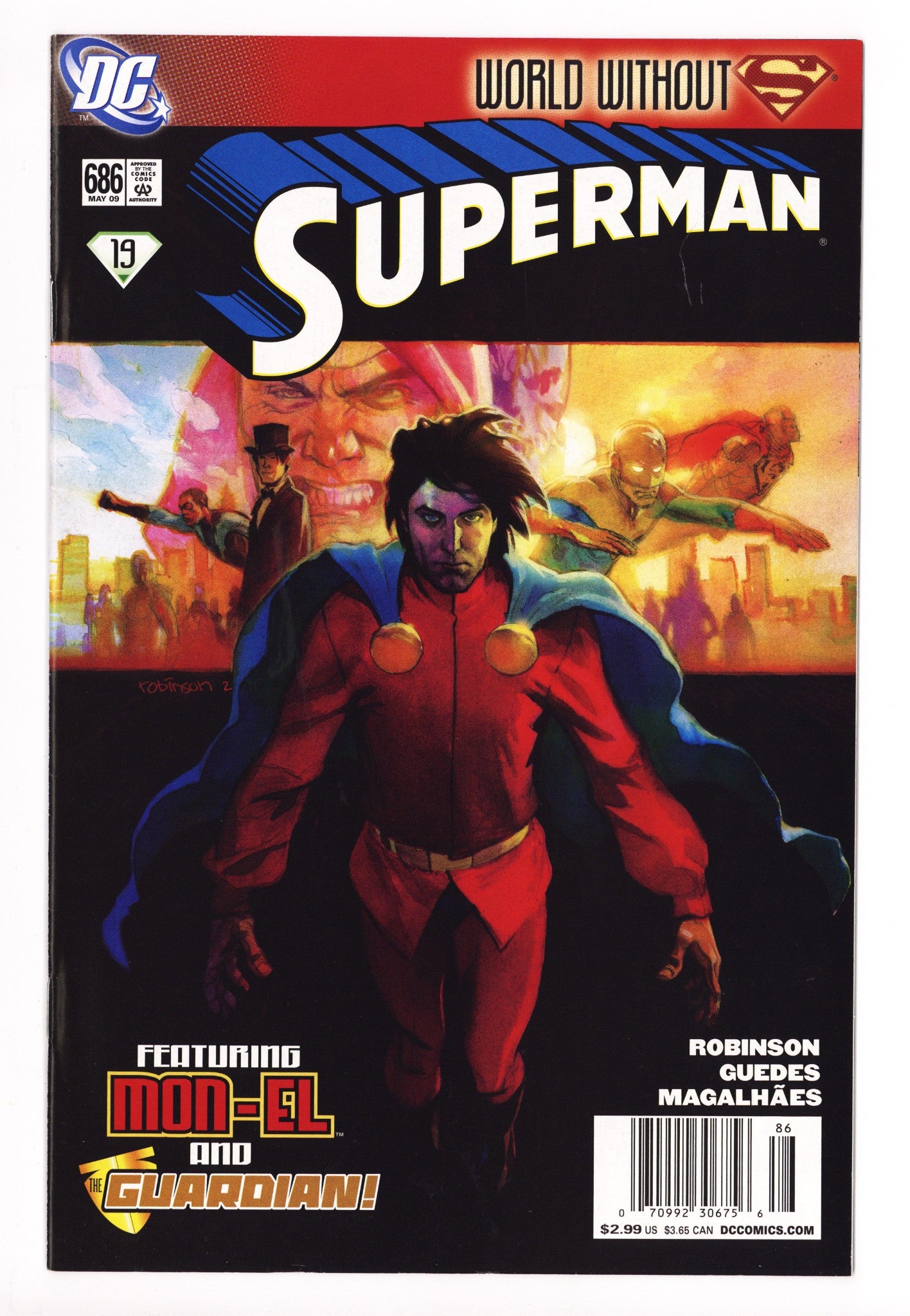 Superman Vol 1 686 FN+ (6.5) (2009) Newsstand 