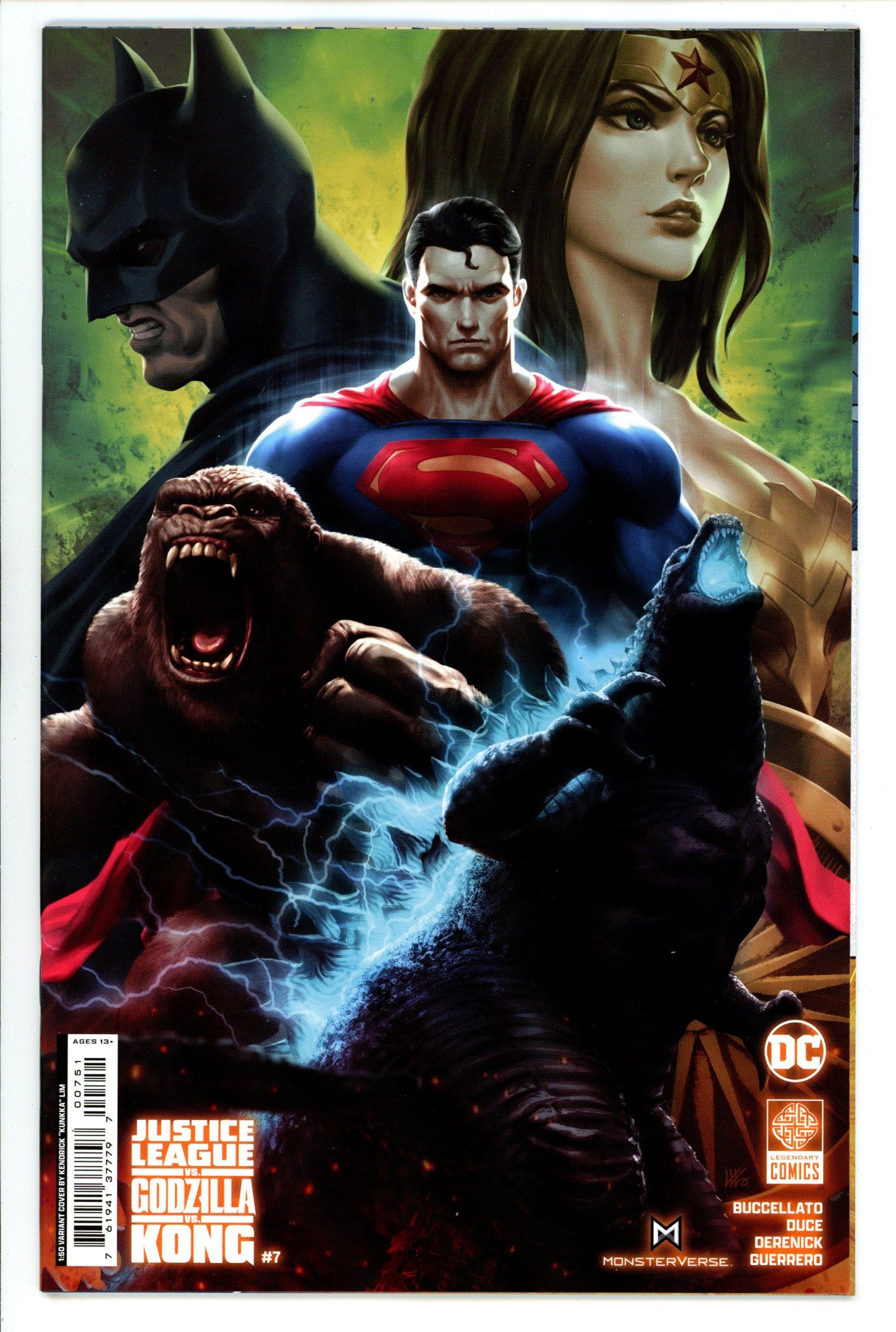 Justice League Vs Godzilla Vs Kong 7 Lim Incentive Variant NM (2024)