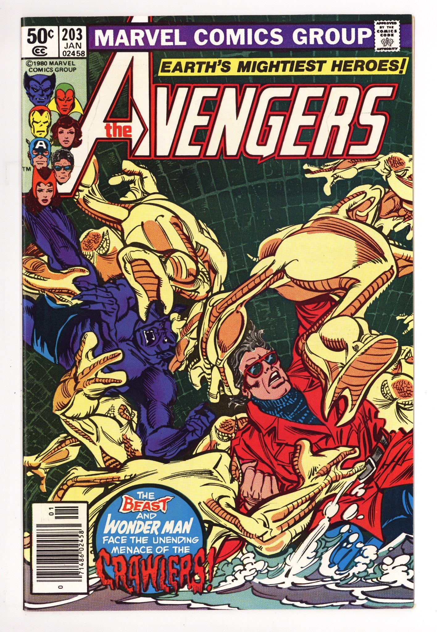 The Avengers Vol 1 203 VF/NM (9.0) (1981) Newsstand 