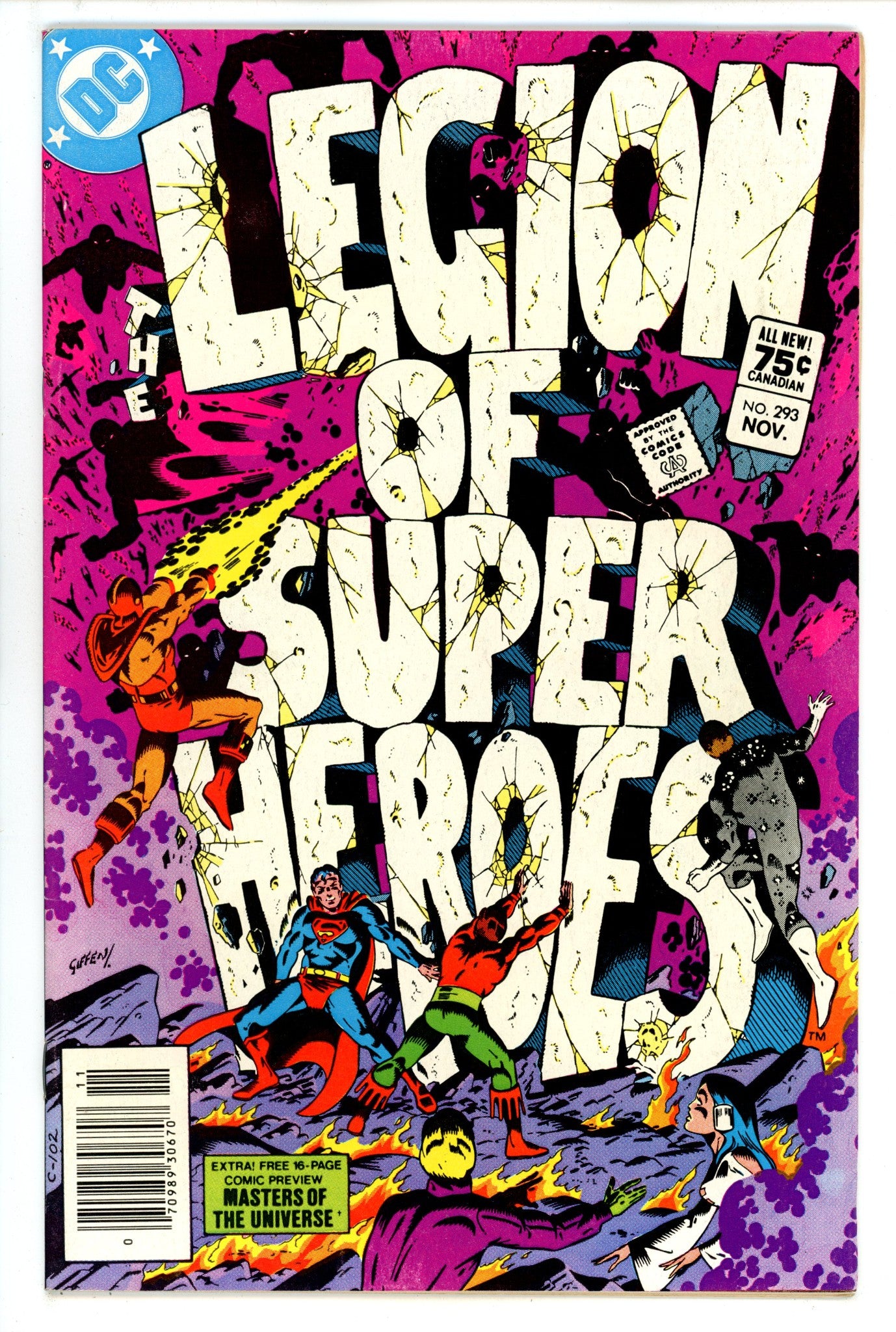 The Legion of Super-Heroes Vol 2 293 VF- (7.5) (1982) Canadian Price Variant 