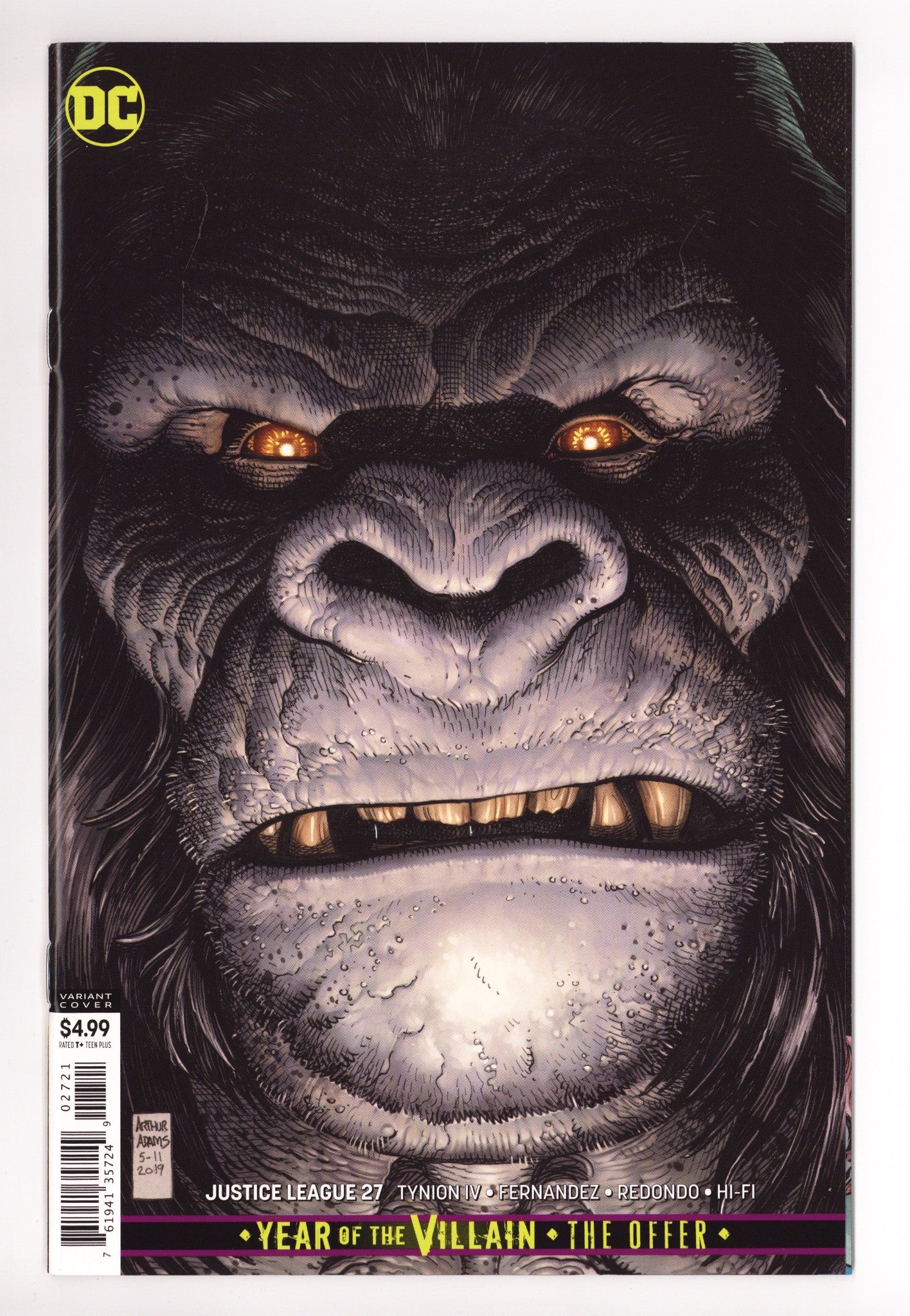 Justice League Vol 3 27 High Grade (2019) Adams Variant 