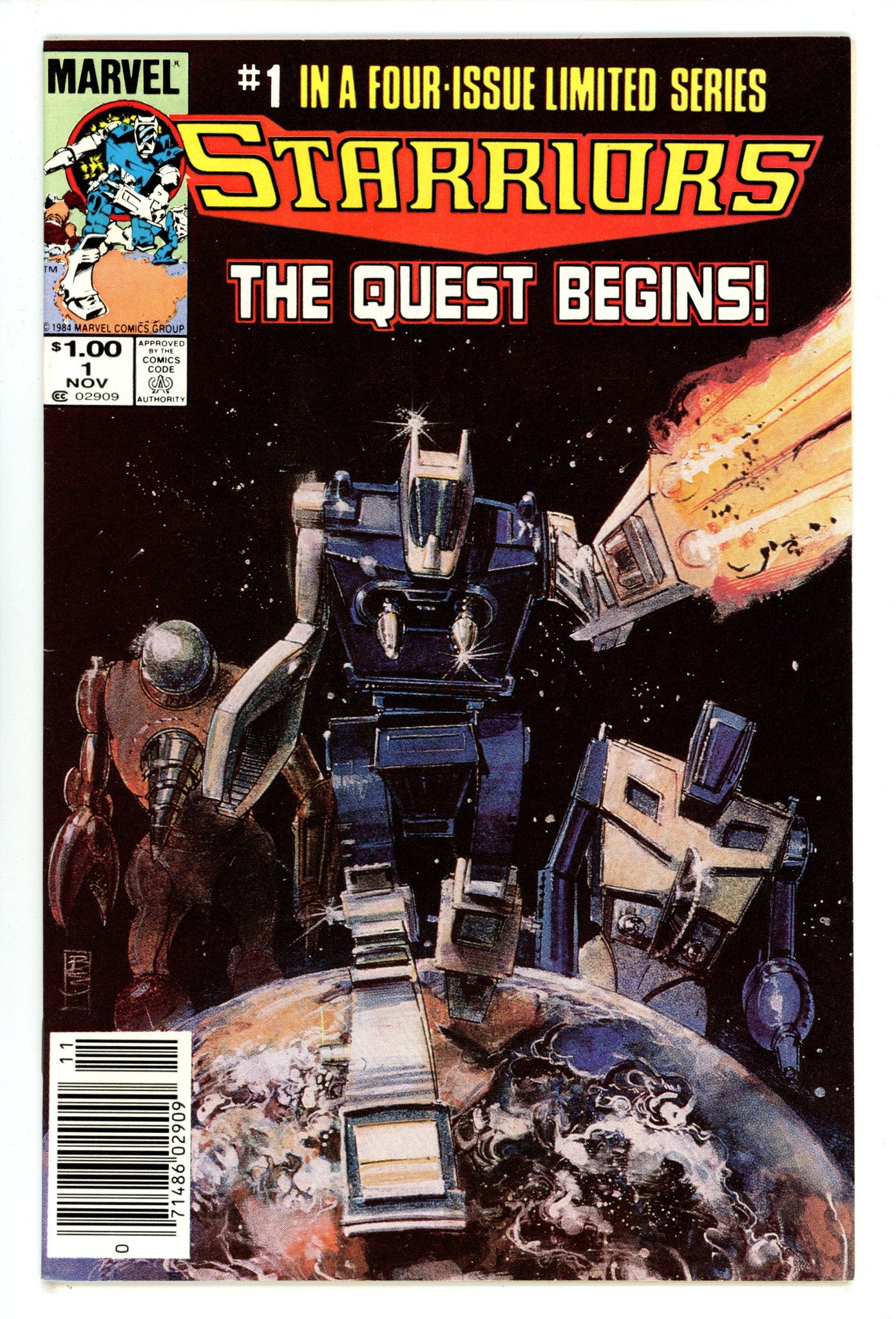 Starriors 1 VF/NM (9.0) (1984) Canadian Price Variant 