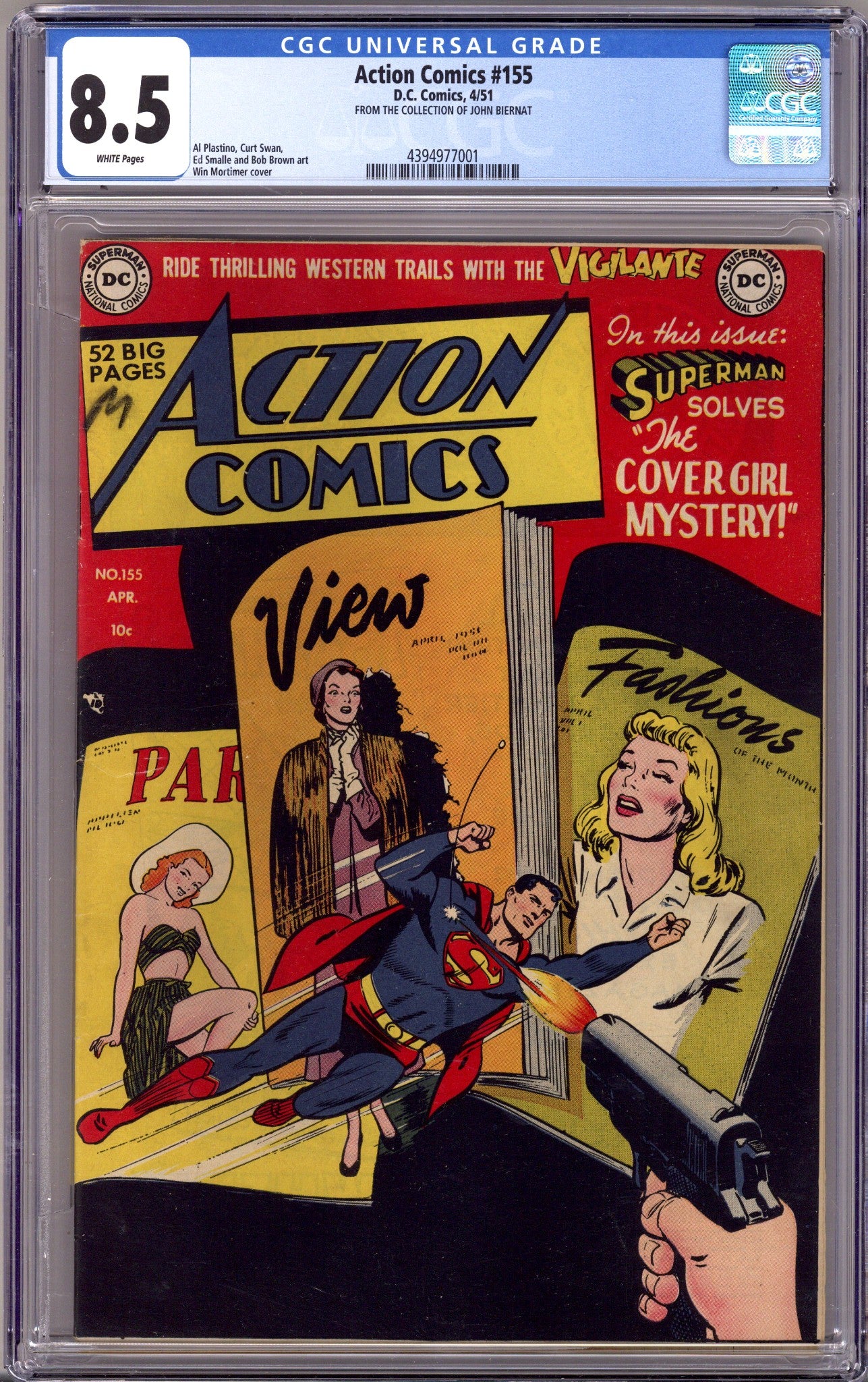 Action Comics Vol 1 155 CGC 8.5 (VF+) (1951)
