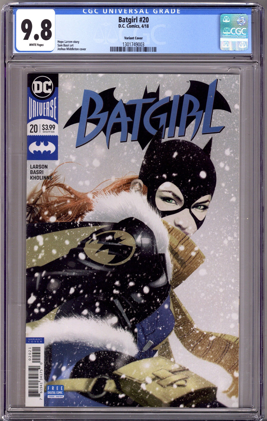 Batgirl Vol 5 20 CGC 9.8 (NM/M) (2018) Middleton Variant 