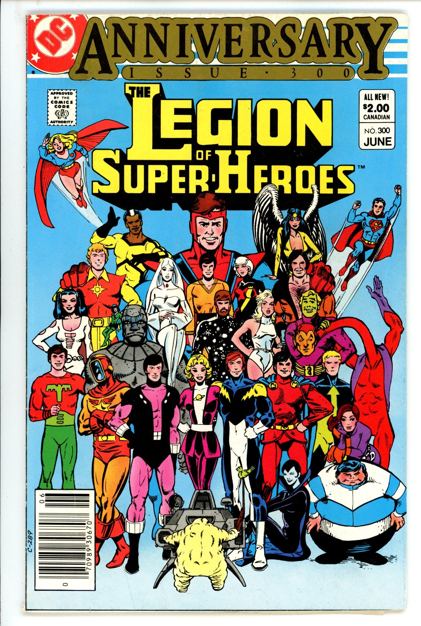The Legion of Super-Heroes Vol 2 300 VG (4.0) (1983) Canadian Price Variant 