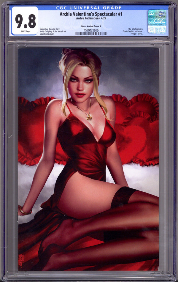 Archie Valentine's Spectacular 1 CGC 9.8 (NM/M) (2025) Burns Virgin Exclusive Variant