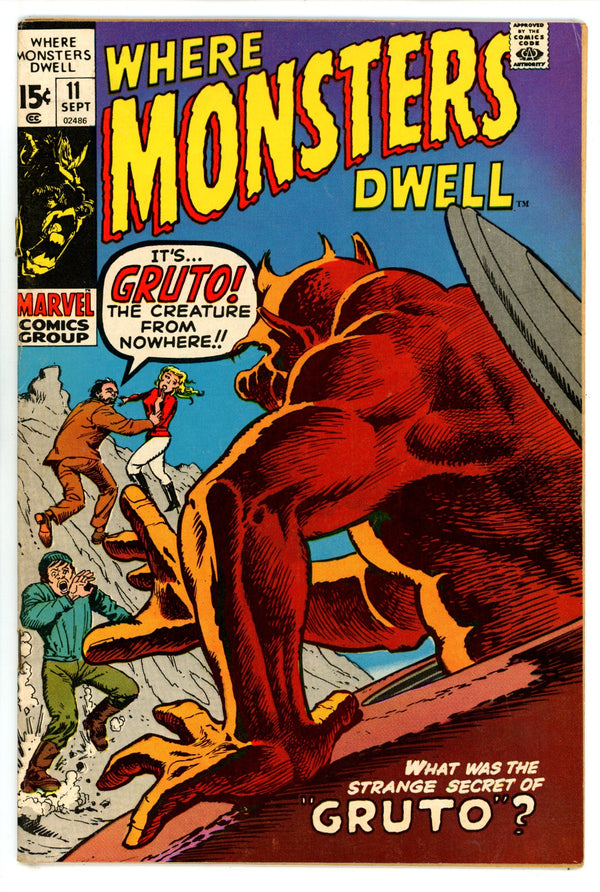 Where Monsters Dwell 11 VG/FN (5.0) (1971)