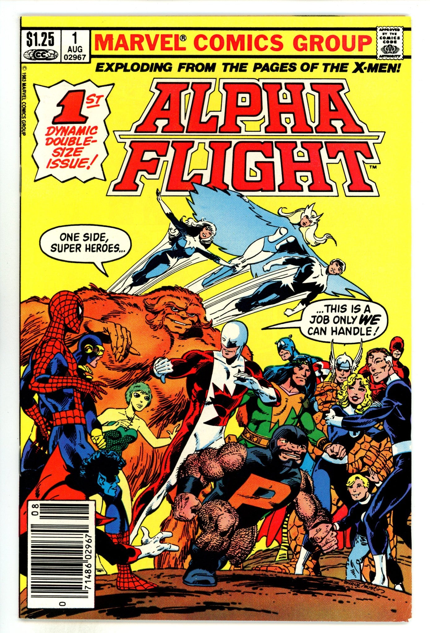 Alpha Flight Vol 1 1 FN/VF (7.0) (1983) Canadian Price Variant 