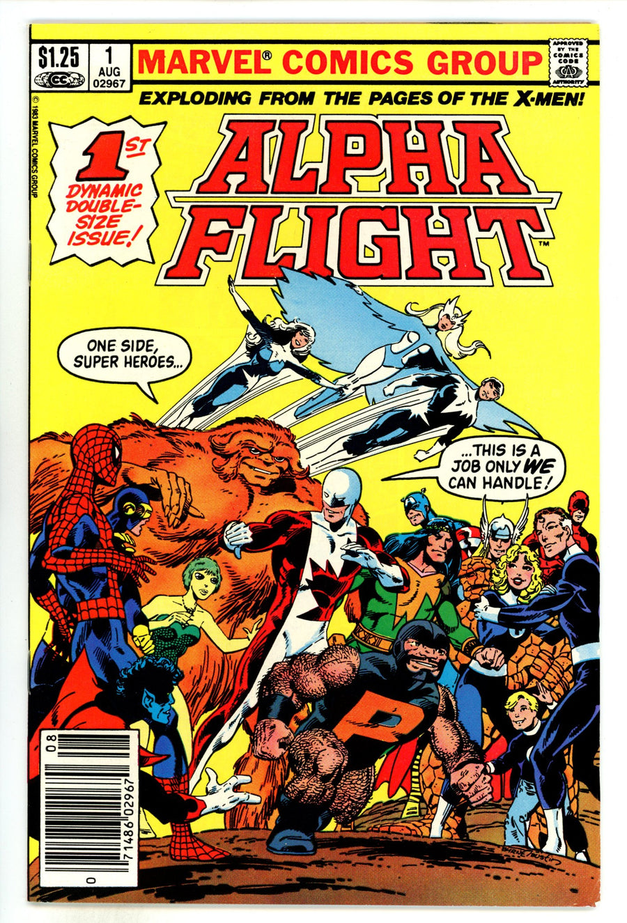 Alpha Flight Vol 1 1 FN/VF (7.0) (1983) Canadian Price Variant 