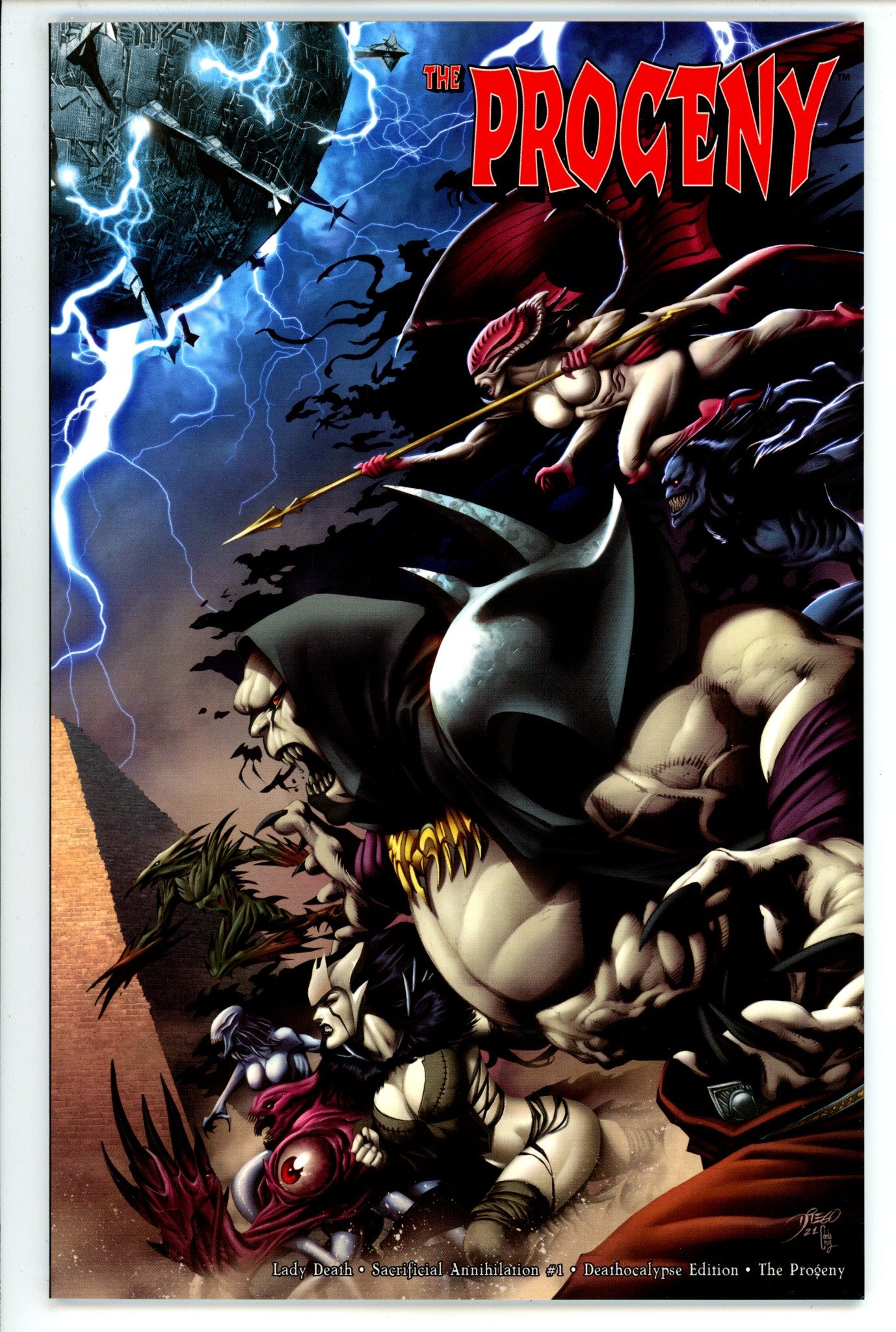 Lady Death Sacrificial Annihilation 1 Bernard Deathocalypse Variant NM+ (2024)