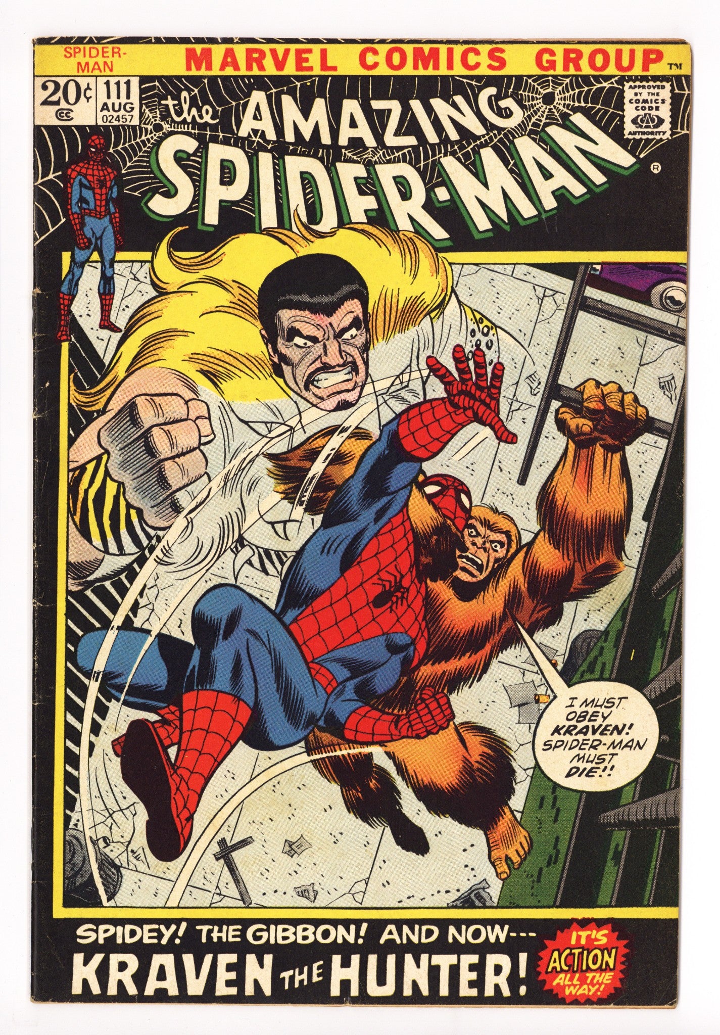 The Amazing Spider-Man Vol 1 111 FN- (5.5) (1972) 