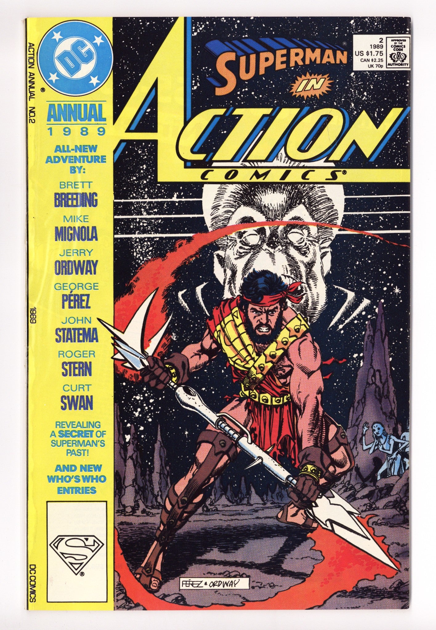 Action Comics Annual Vol 1 2 Mid Grade (1989) 