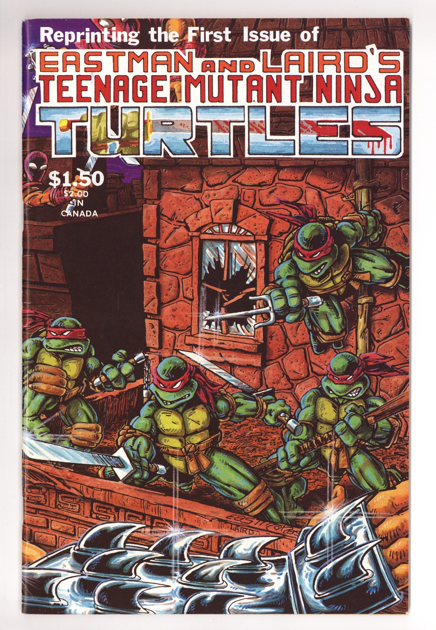 Teenage Mutant Ninja Turtles Vol 1 1 VF (8.0) (1985) 4th Print 