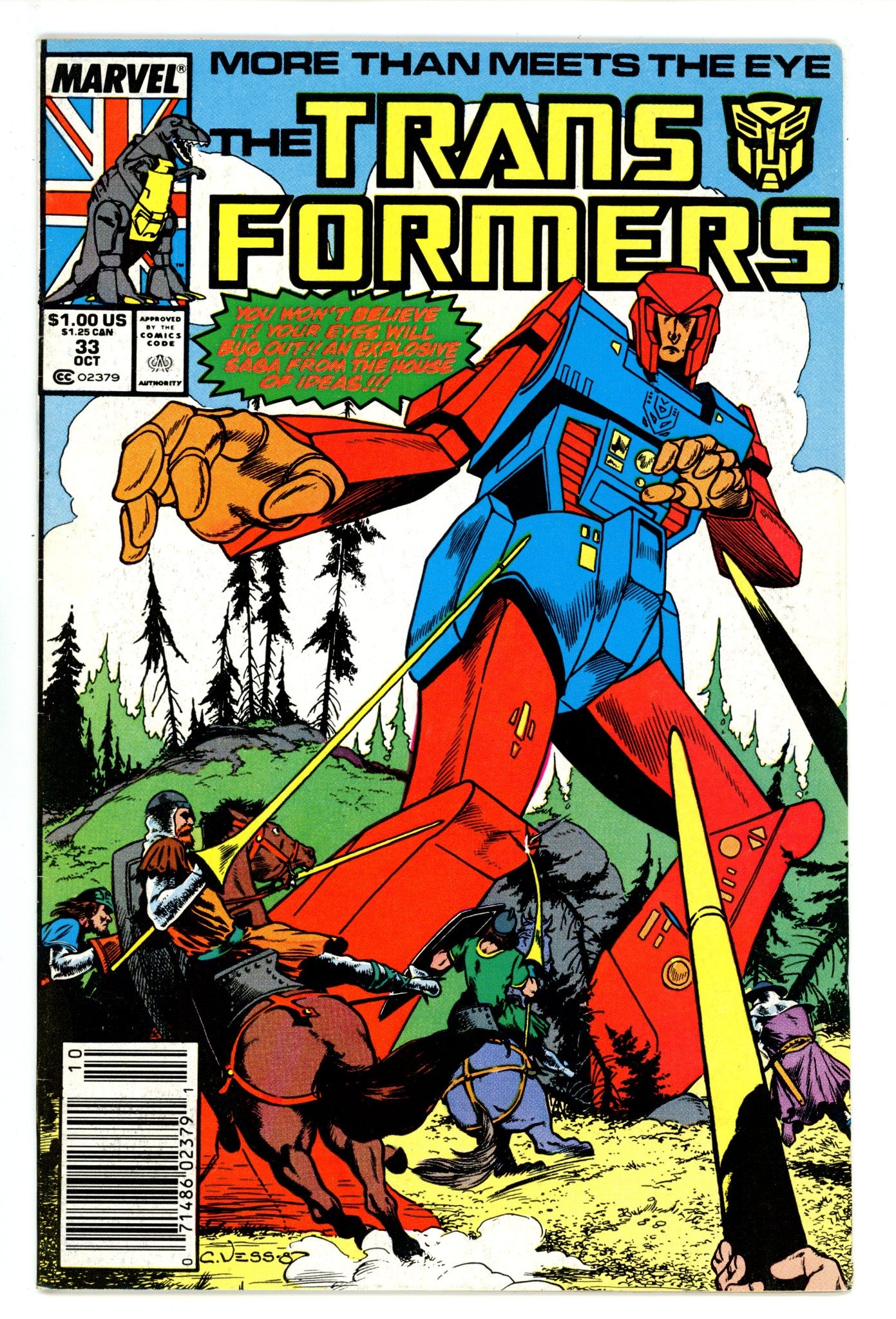 The Transformers 33 Mid Grade (1987) Newsstand 