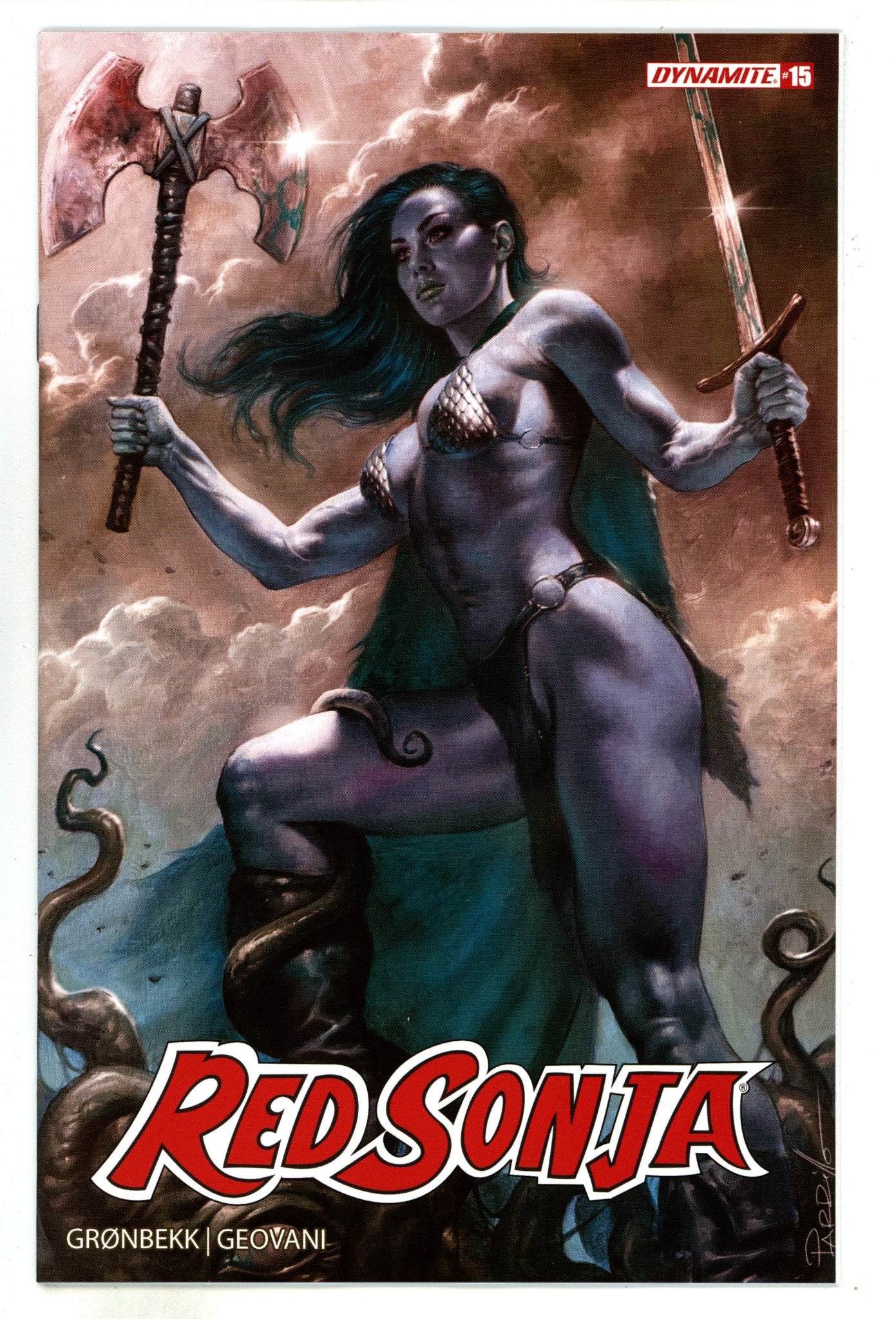 Red Sonja Vol 7 15 Parrillo  Ultraviolet Variant  (2024)