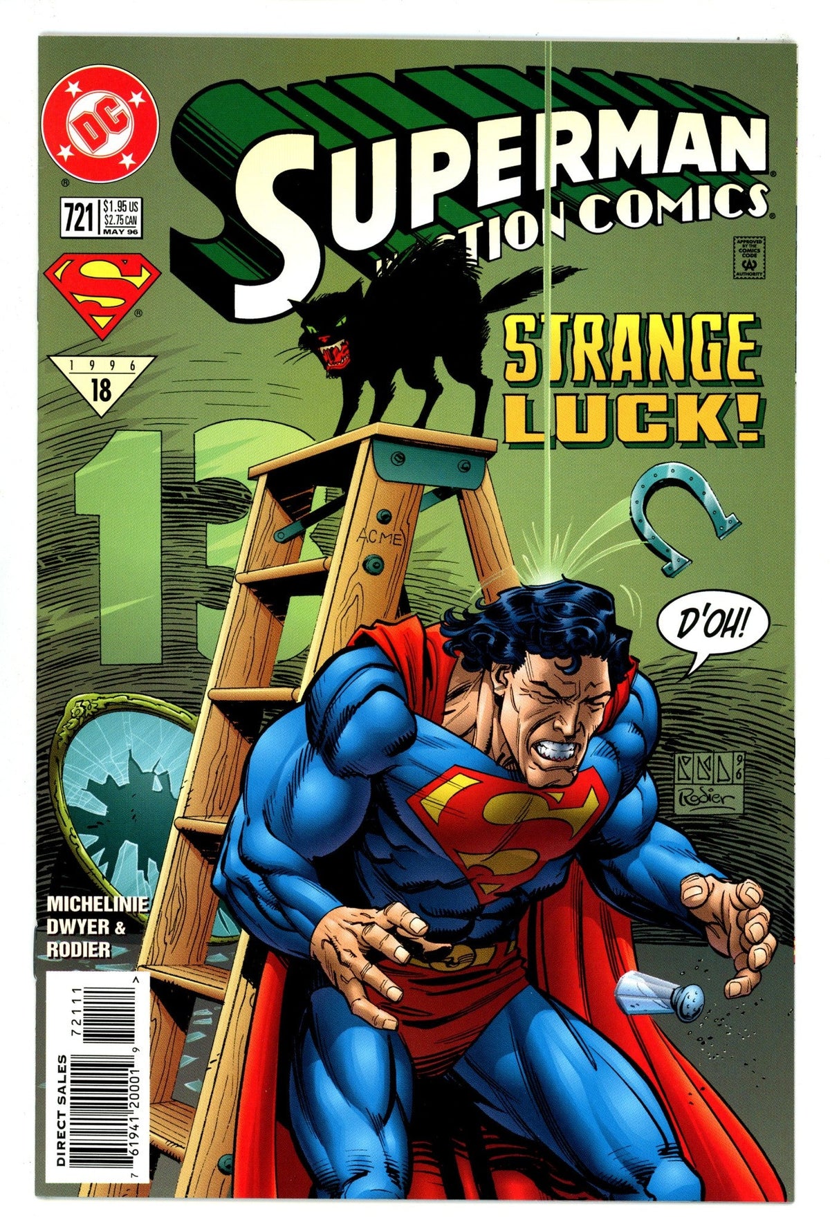 Action Comics Vol 1 721  High Grade   (1996)