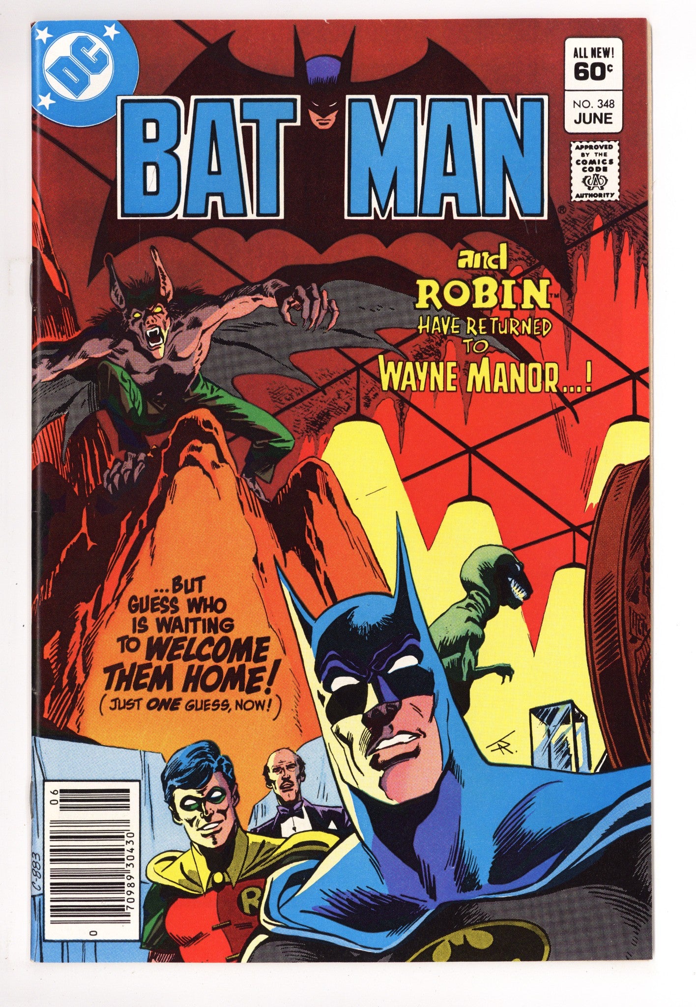 Batman Vol 1 348 NM- (9.2) (1982) Newsstand 