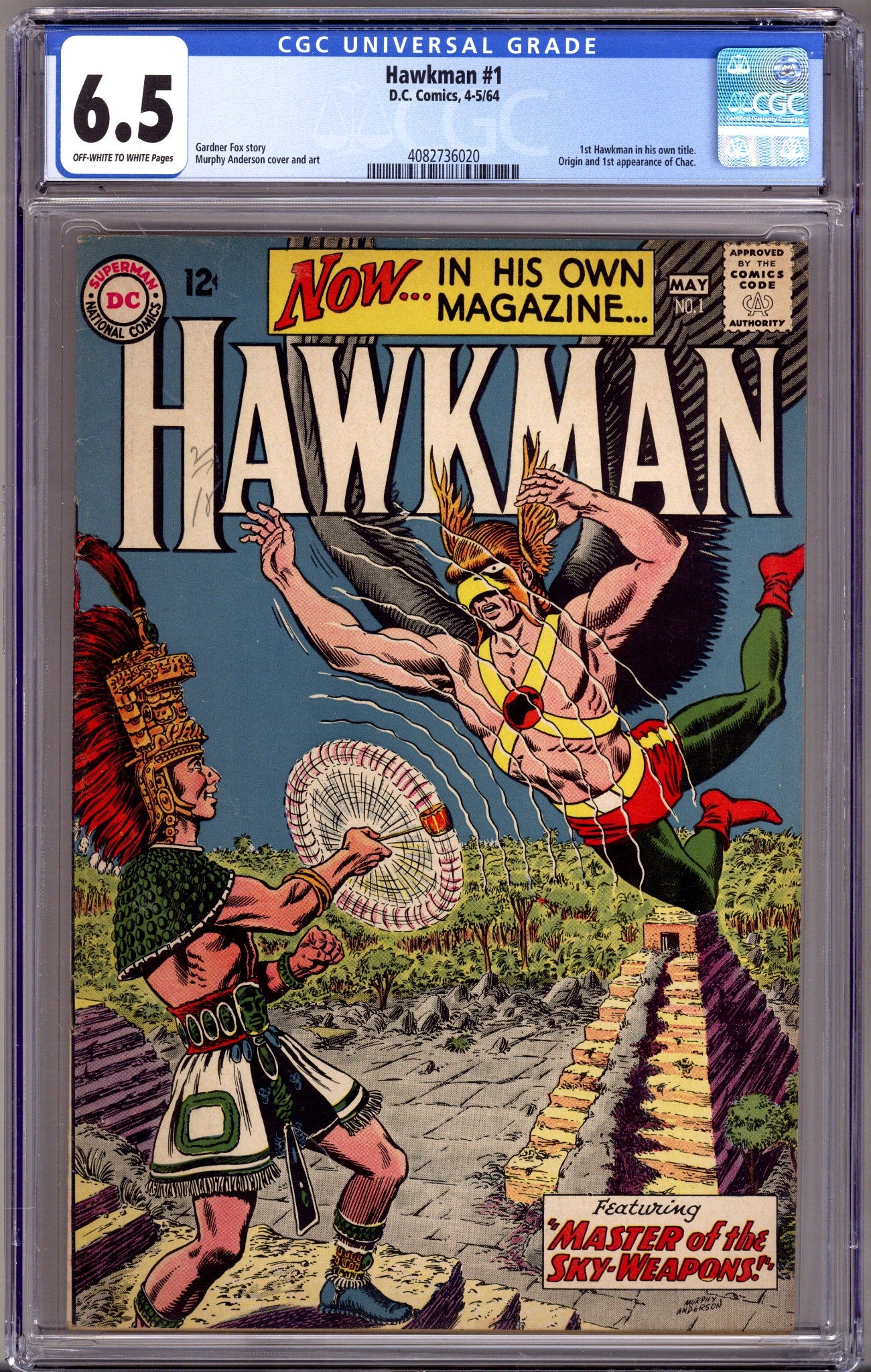 Hawkman Vol 1 1 CGC 6.5 (FN+) (1964) 