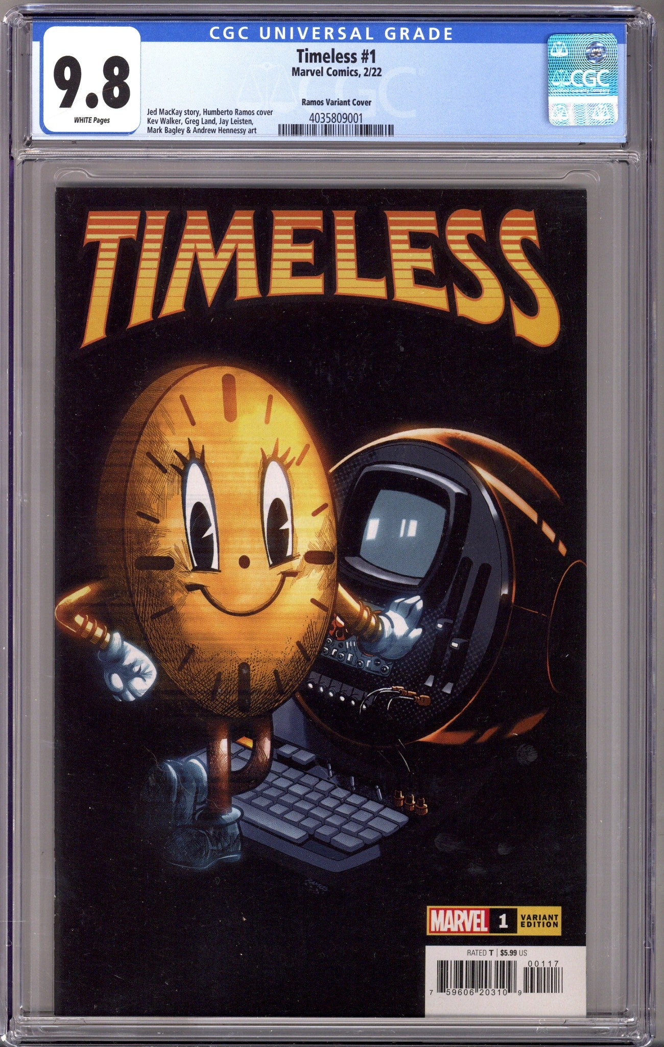 Timeless Vol 1 1 CGC 9.8 (NM/M) (2022) Ramos Variant 