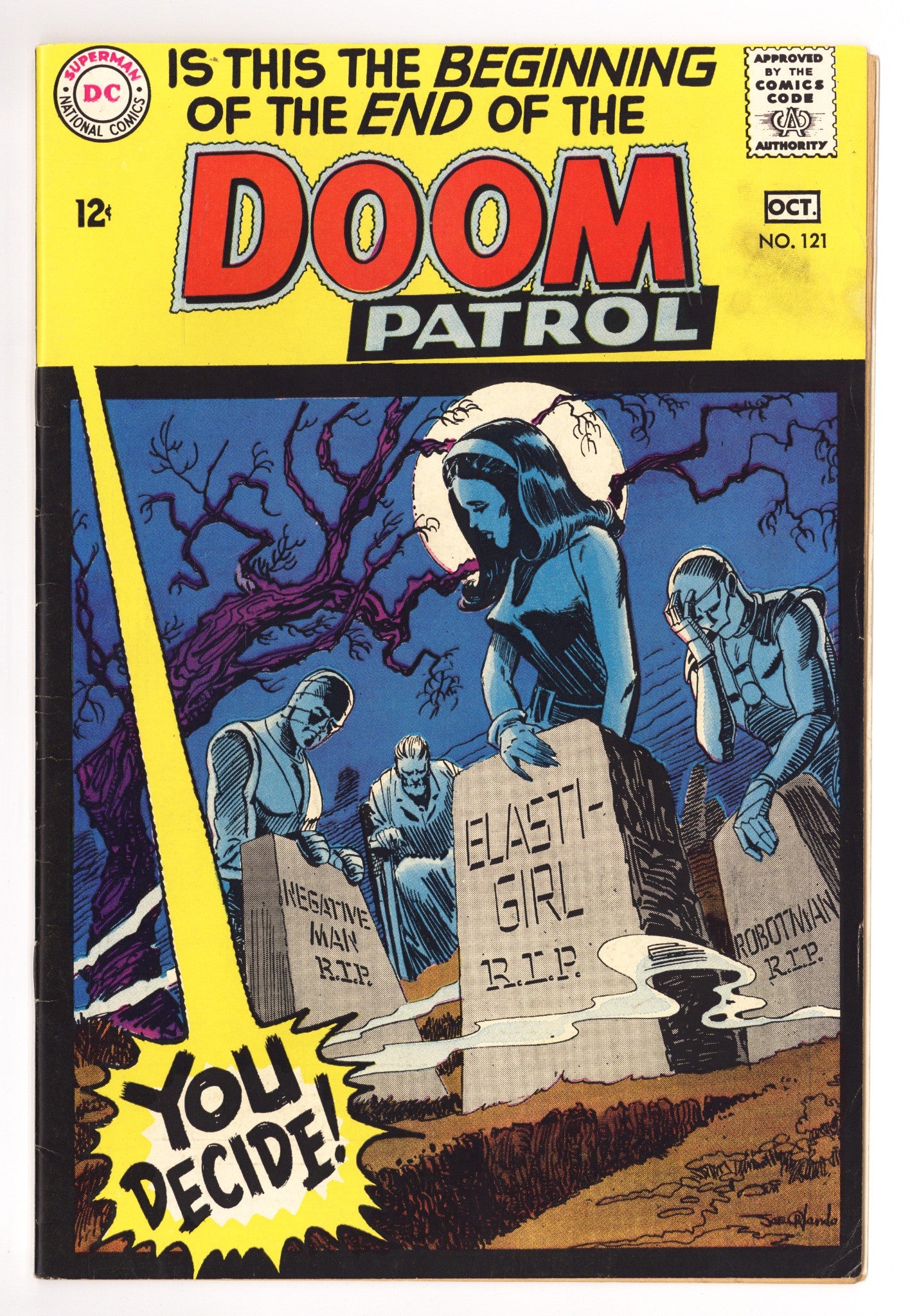 The Doom Patrol Vol 1 121 VG/FN (5.0) (1968) 
