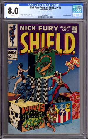 Nick Fury, Agent of SHIELD Vol 1 1 CGC 8.0 (VF) (1968)