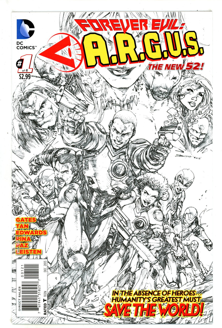 Forever Evil: A.R.G.U.S. 1 High Grade (2013) Booth Sketch Incentive Variant 