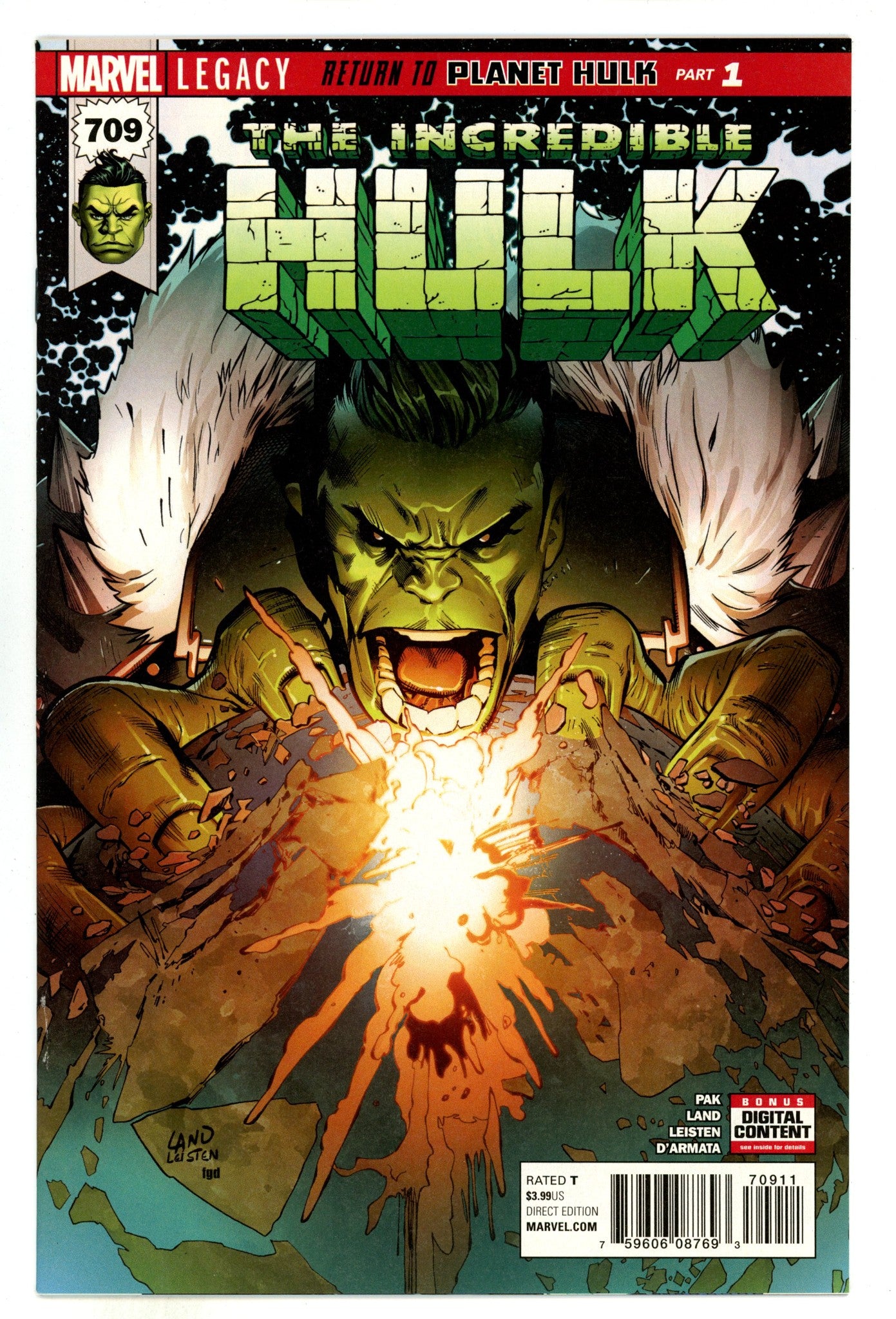 Incredible Hulk Vol 3 709 High Grade (2017) 