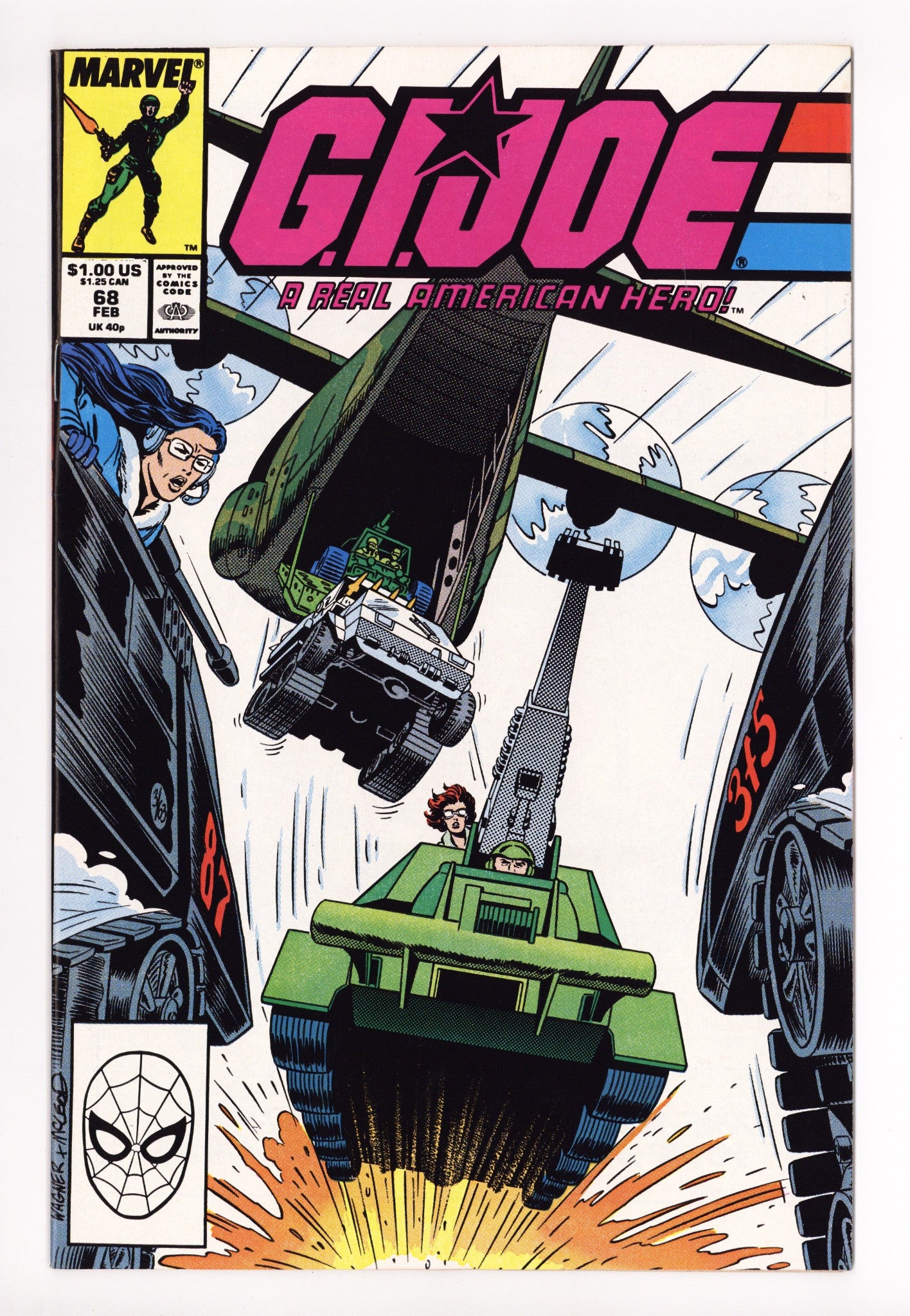 G.I. Joe, A Real American Hero 68 NM- (9.2) (1988) 