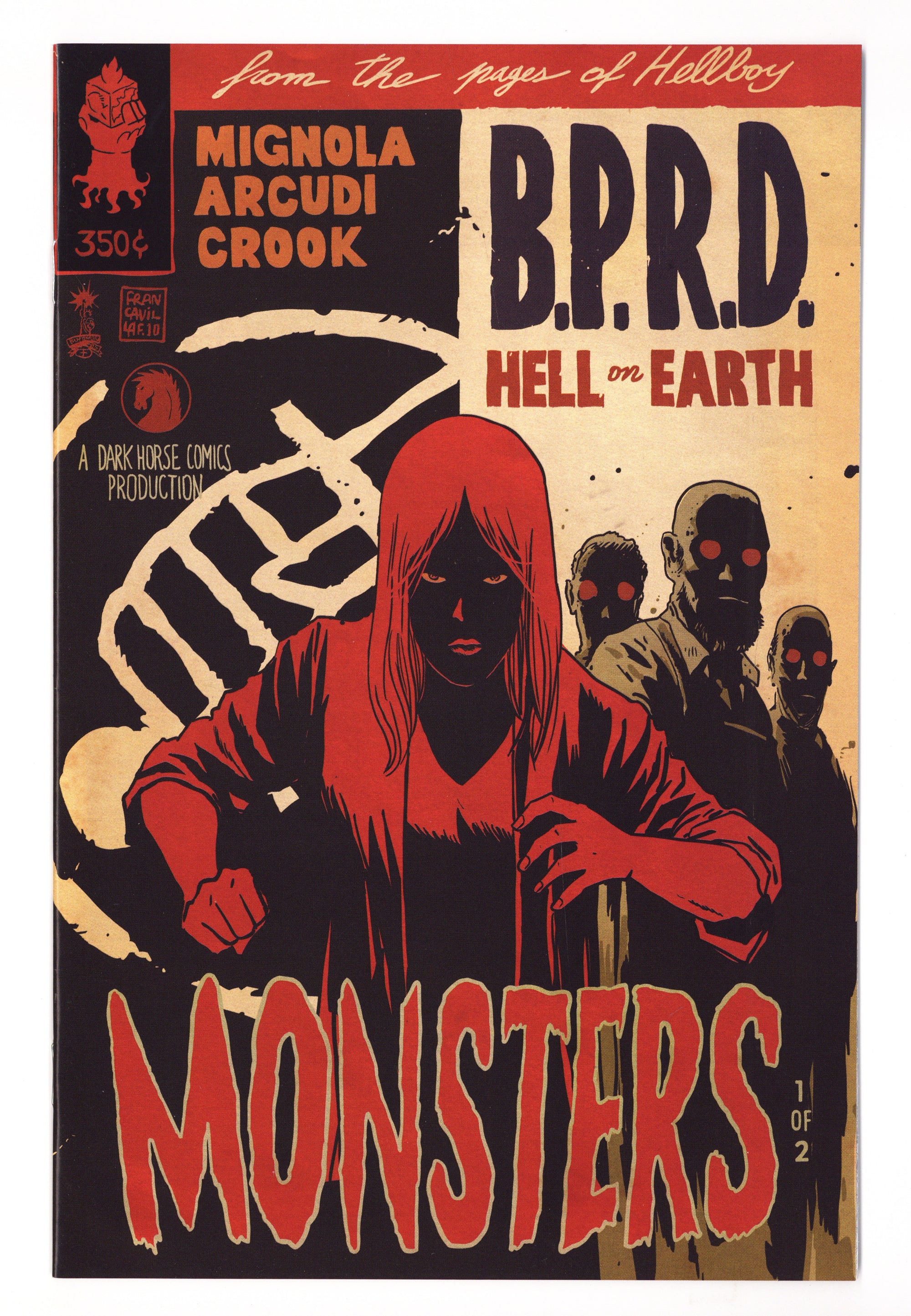 B.P.R.D. Hell on Earth: Monsters   1  VF/NM (9.0)   (2011) Francavilla     Incentive Variant  