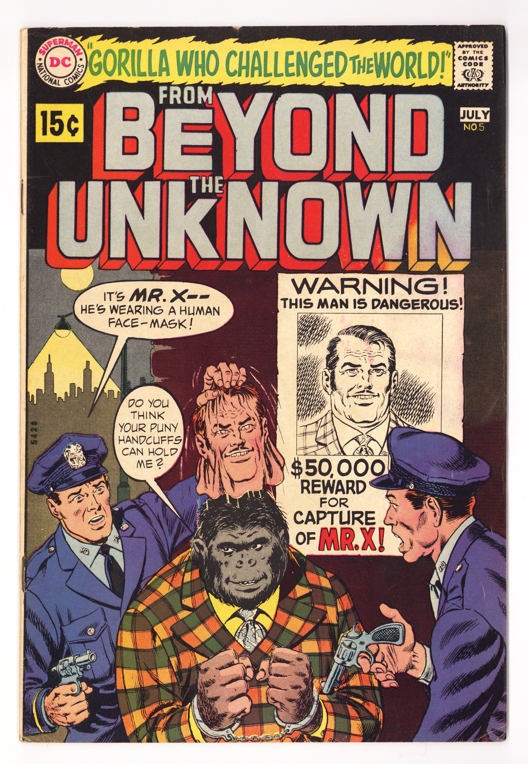 From beyond the Unknown   5  VG+ (4.5)   (1970)        