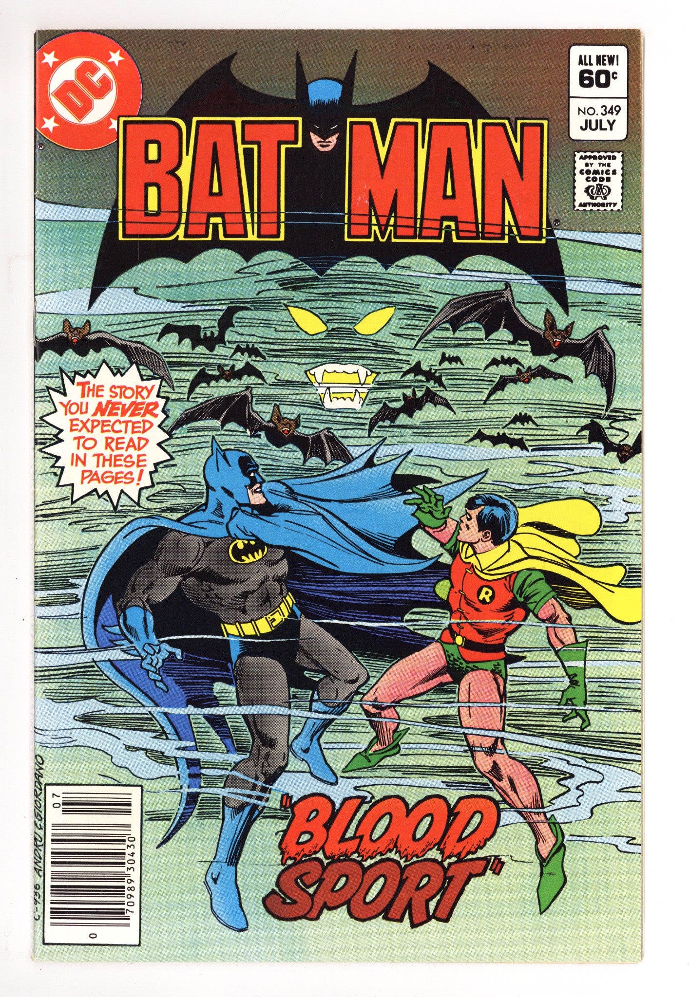 Batman Vol 1 349 VF (8.0) (1982) Newsstand 