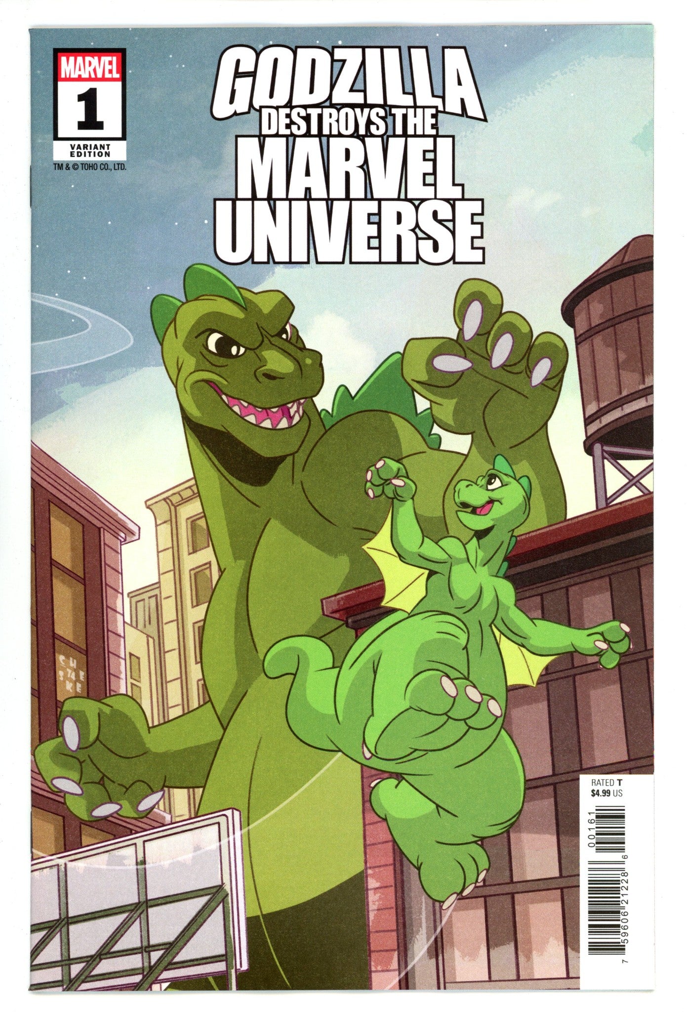 Godzilla Destroys The Marvel Universe 1 Galloway Variant (2025)