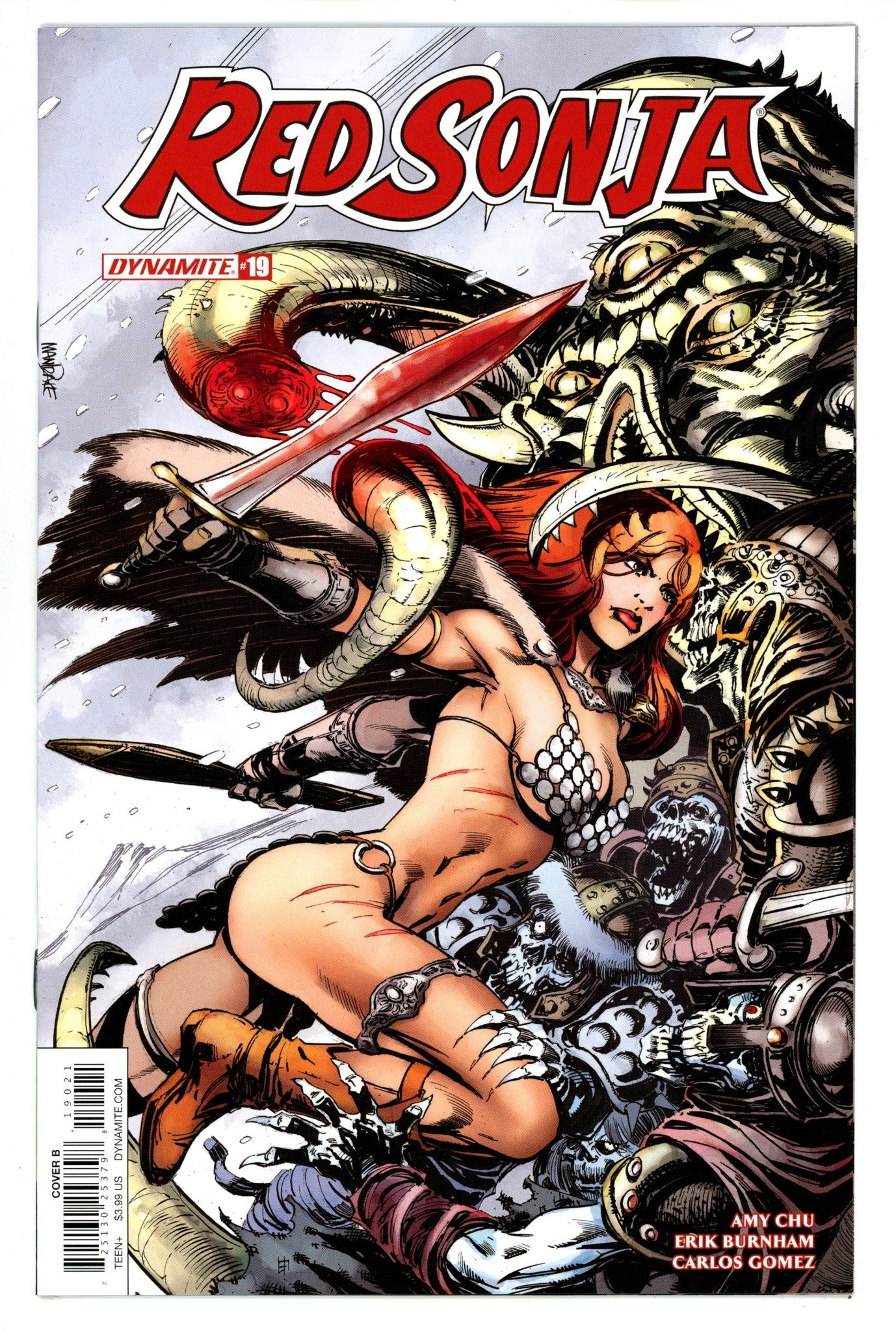 Red Sonja Vol 4 19 High Grade (2018) Mandrake Variant 