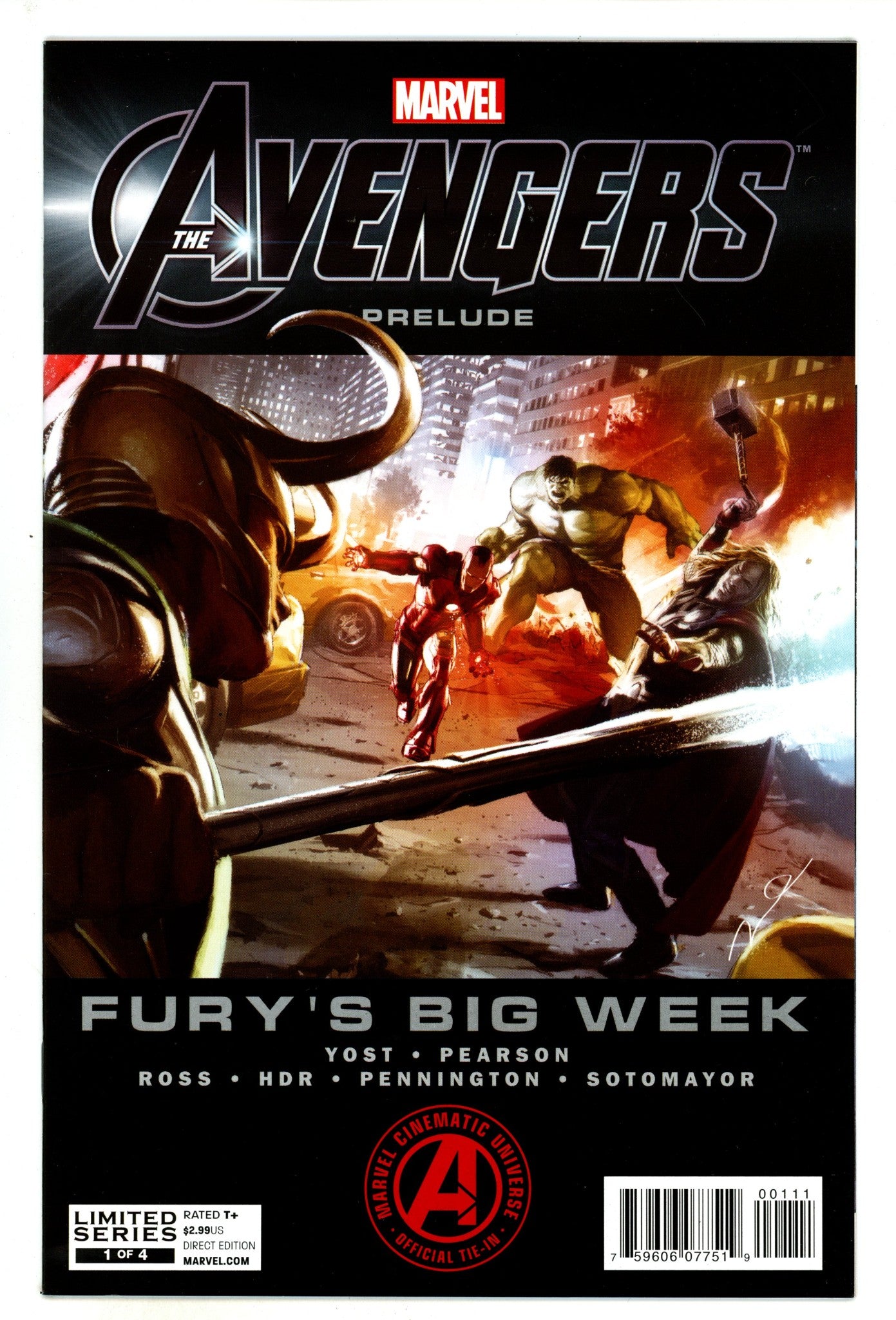 Marvel's the Avengers Prelude: Fury's Big Week 1 NM- (9.2) (2012) 